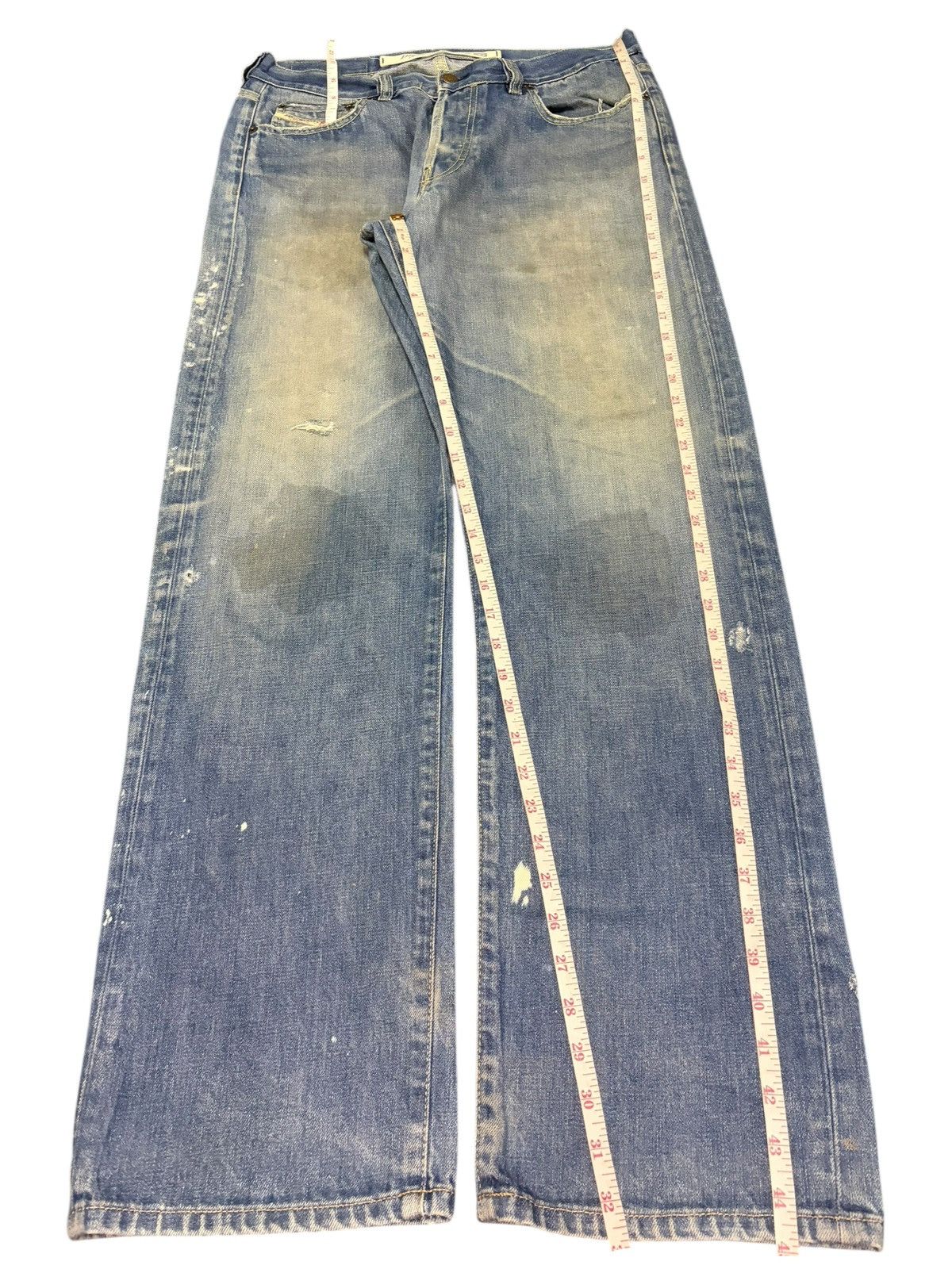 Diesel Vintage Italy Diesel Mud Wash Distress Baggy Jeans Size US 32 / EU 48 - 7 Thumbnail