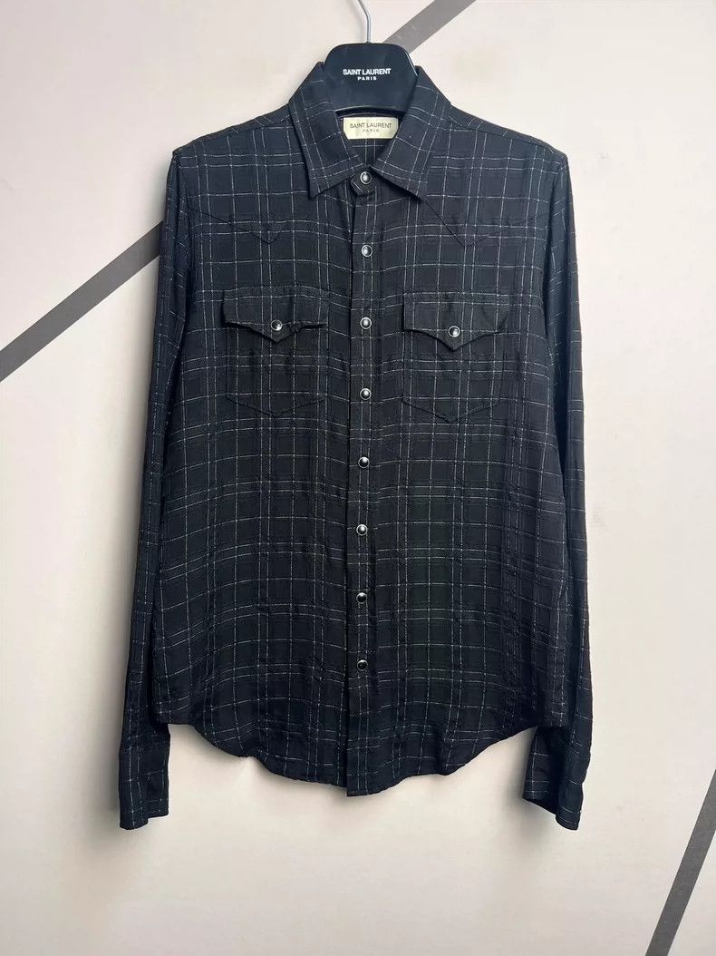 Saint Laurent Paris Saint Laurent Paris Spring/Summer 21 Cat's Eye Button Silve Size US M / EU 48-50 / 2 - 1 Thumbnail