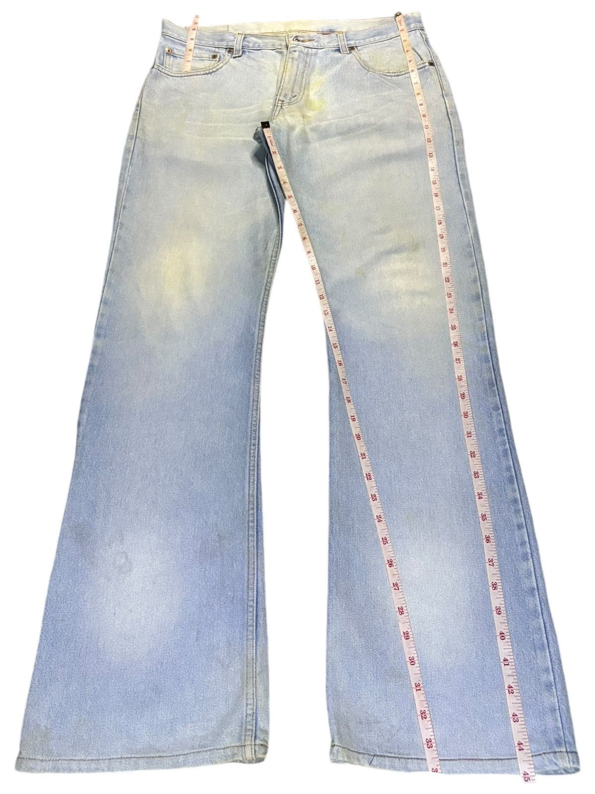 Levi's Vintage 90s Levis 554 Light Mud Wash Bootcut Flare Jeans Size US 35 - 13 Thumbnail
