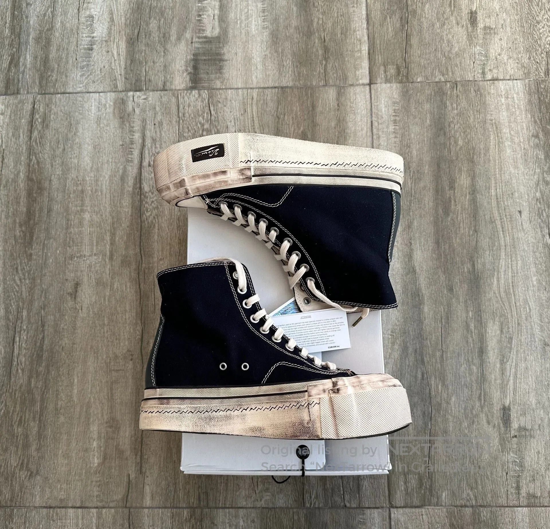 Visvim visvim skagway hi g.patten navy canvas shoes. Size US 8 / EU 41 - 4 Thumbnail