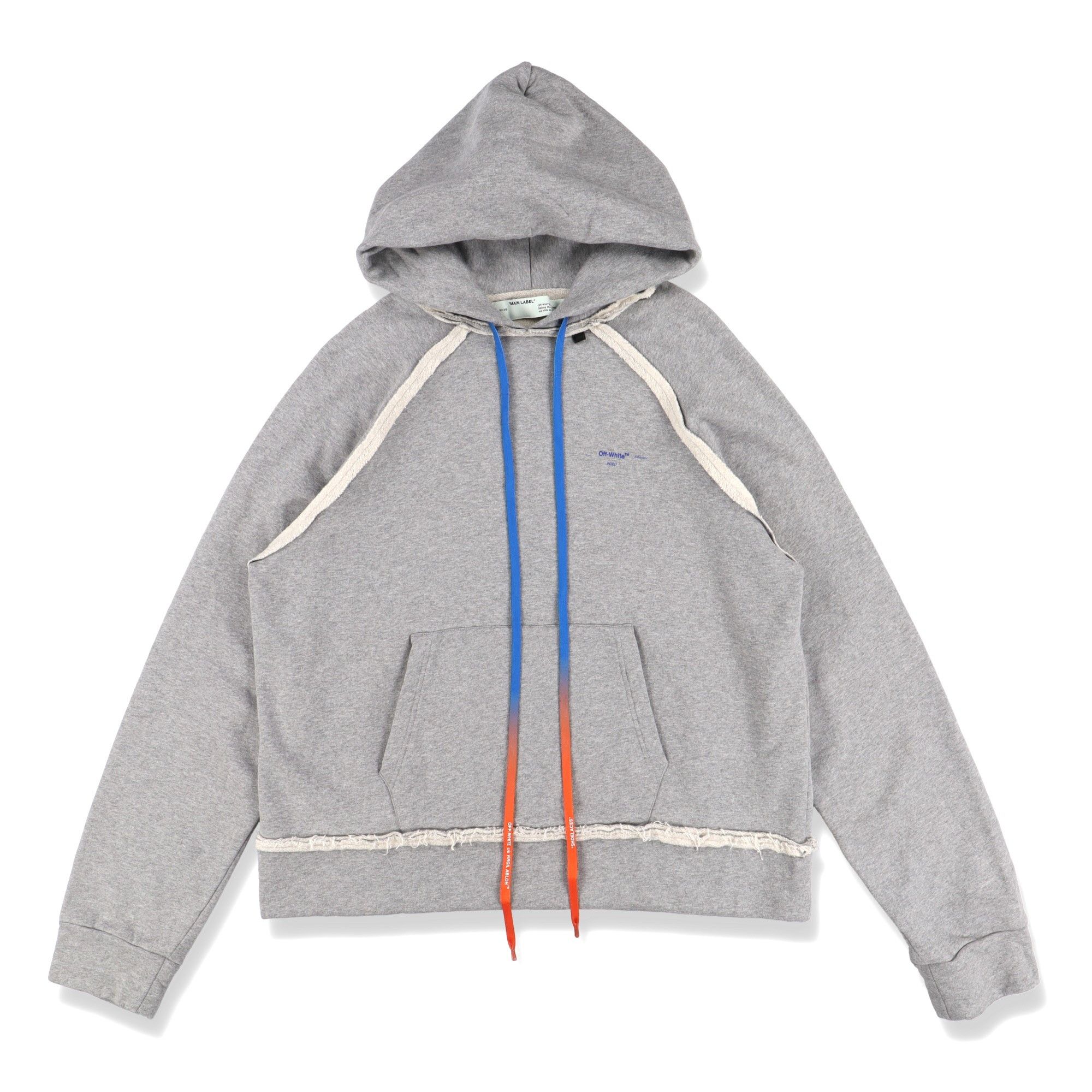 Off-White Grey Acrylic Arrows Oversized Raglan Hoodie Size US M / EU 48-50 / 2 - 5 Thumbnail