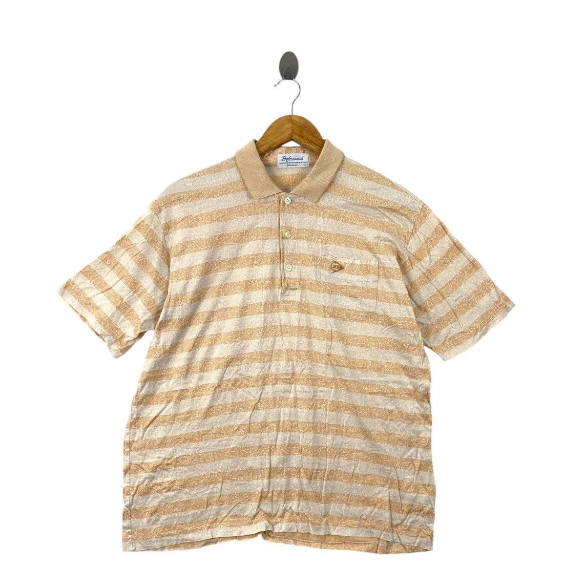 Dunlop Vintage DUNLOP PROFESSIONAL GOLF Monogram Polo Tee Shirt Size US L / EU 52-54 / 3 - 1 Thumbnail
