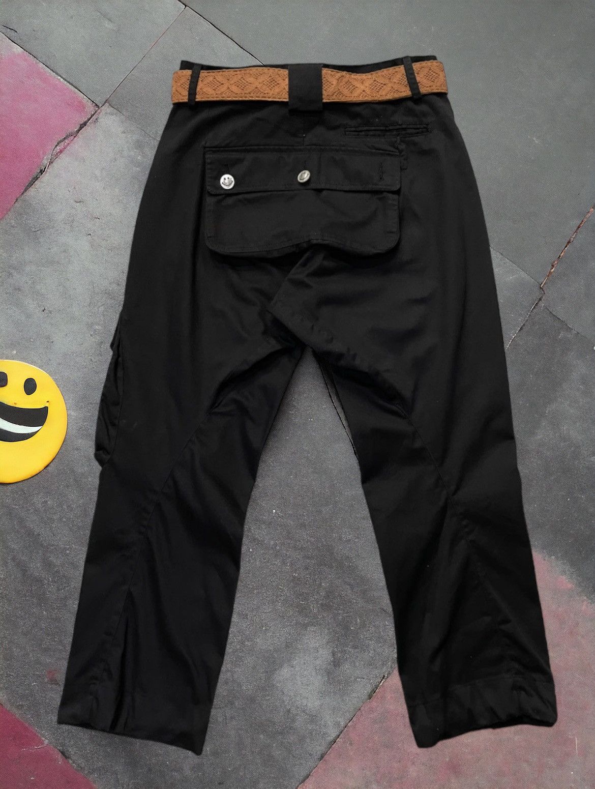 Edition Japan × Japanese Brand Up Start Smile Japan Drop Crotch Baggy Cargo & Tassel Belt Size US 32 / EU 48 - 2 Thumbnail