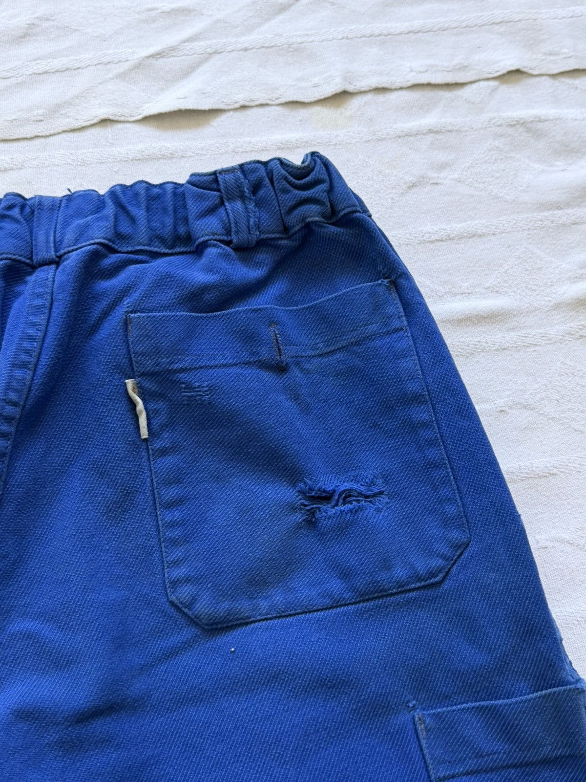 Le Laboureur Vintage 80S French „Lutteurs” Faded Work Pants Size US 30 / EU 46 - 10 Thumbnail