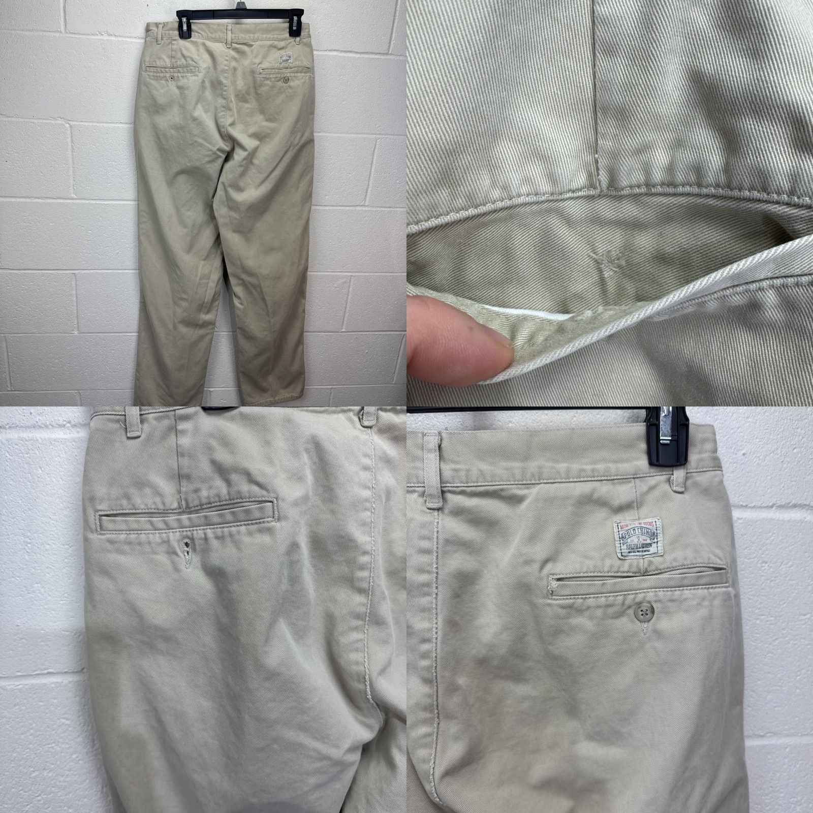 Polo Ralph Lauren Vintage Polo Ralph Lauren Chino Pants Men’s Size 33 Khaki Cotton Straight Leg 5-Pocket Size US XS / EU 42 / 0 - 8 Thumbnail