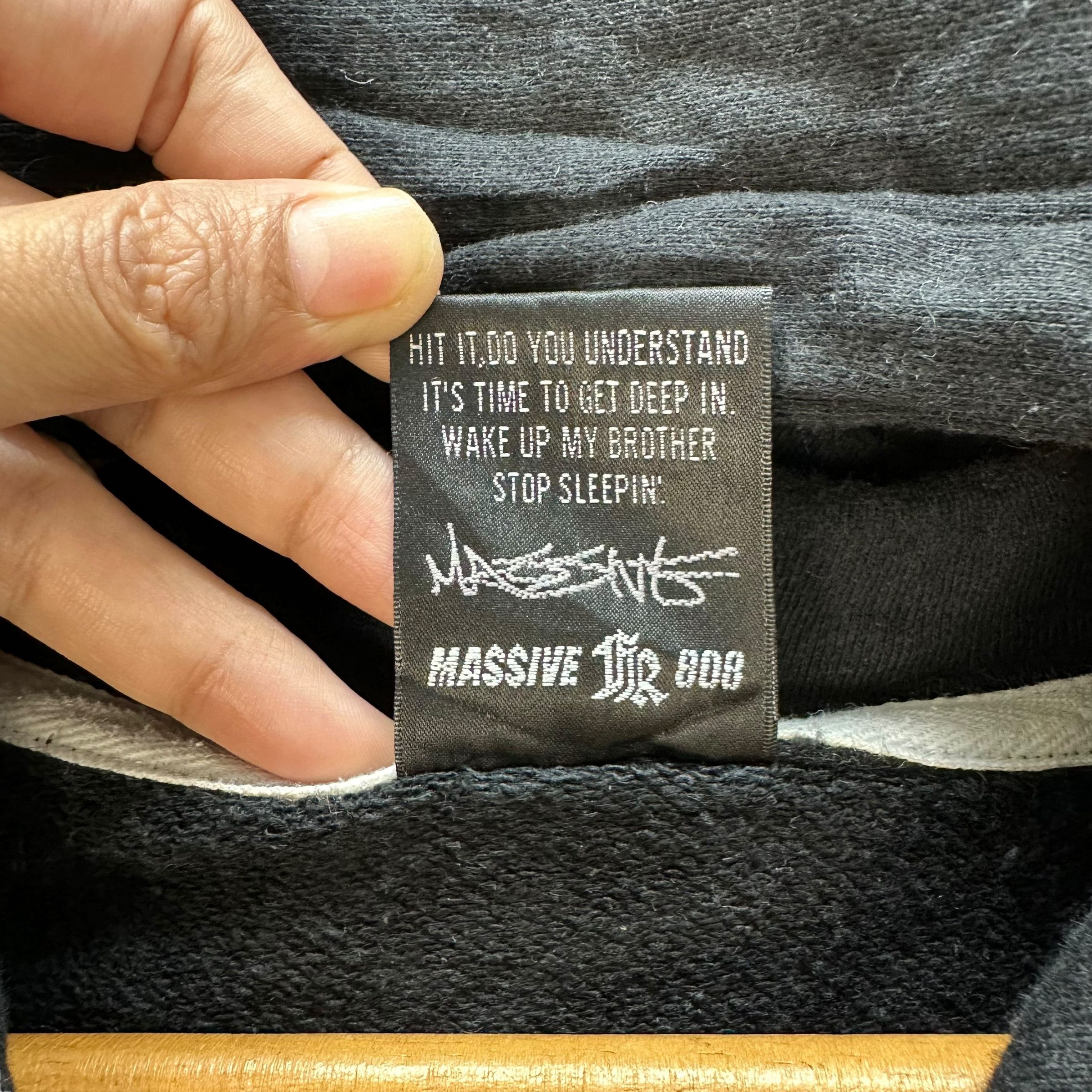 Japanese Brand FREAKY MASSIVE BIG LOGO ZIPPER HOODIES #9068-54 Size US L / EU 52-54 / 3 - 8 Thumbnail