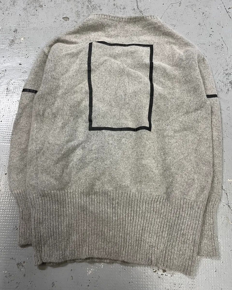 Emporio Armani Emporio Armani Grey Alpaca Geometric Back Panel Sweater Size US M / EU 48-50 / 2 - 4 Thumbnail