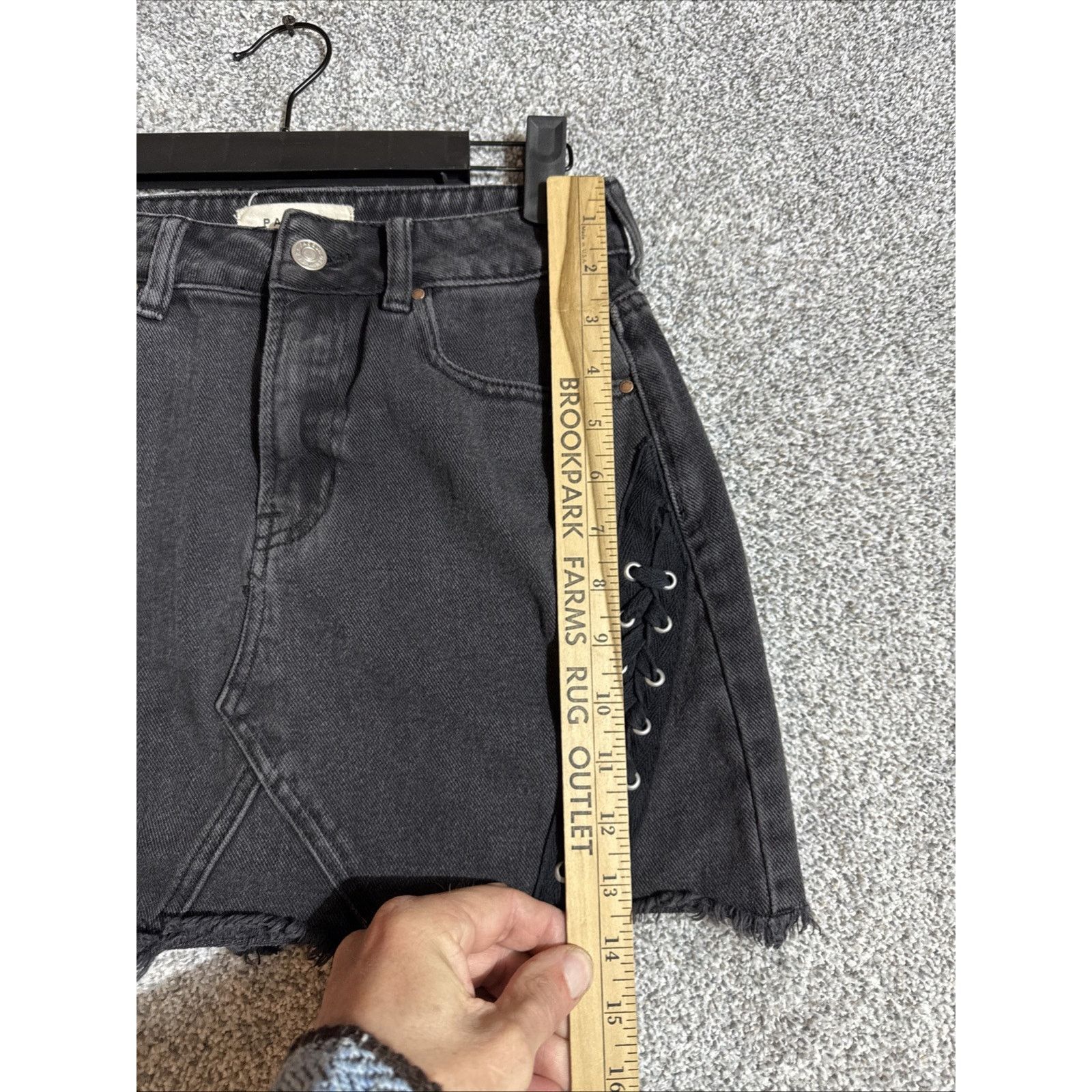 Pacsun PacSun Denim Mini Skirt Size 24 Y2K Grunge Goth Edgy Punk Size 24" / US 00 / IT 34 - 2 Thumbnail
