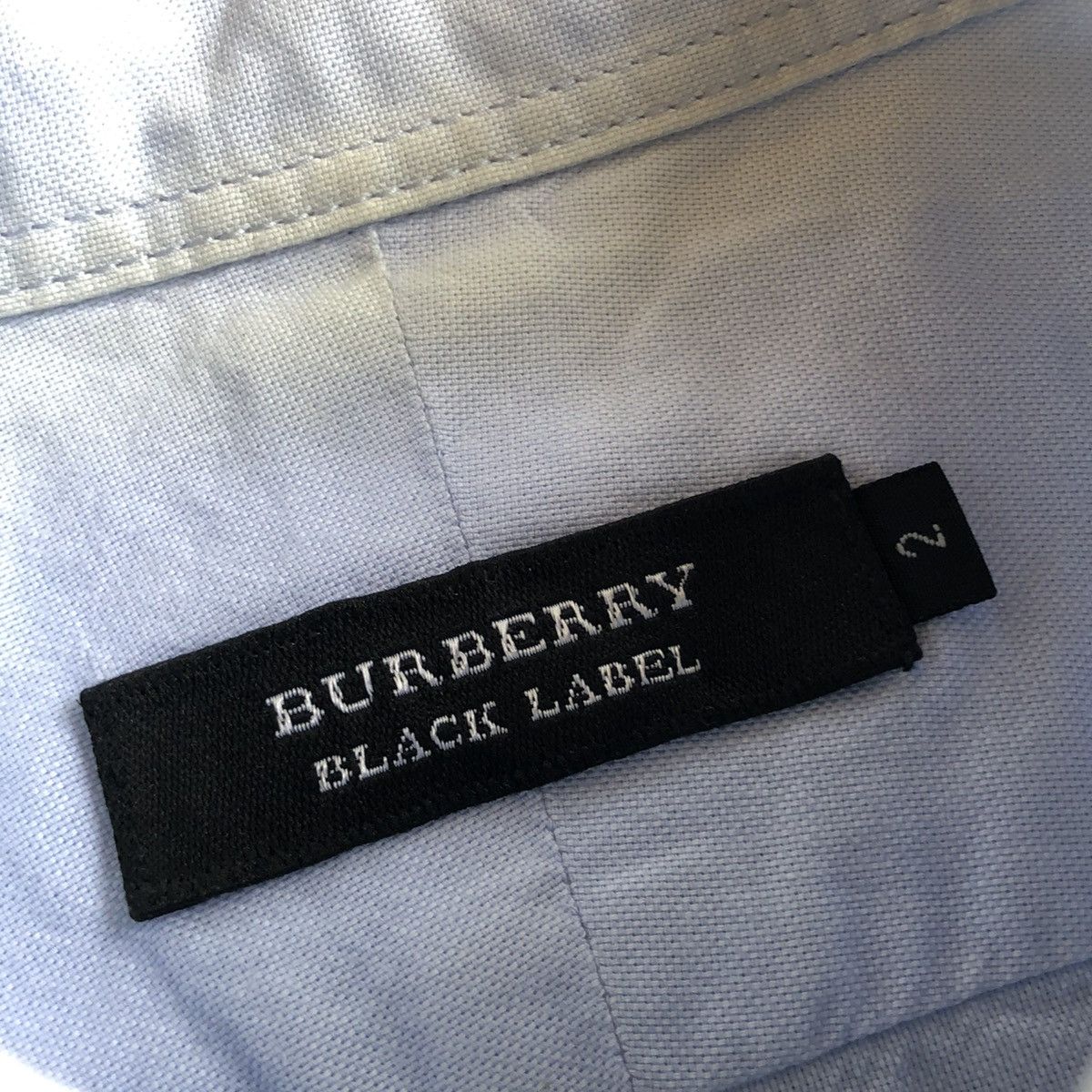 Burberry Vintage Burberry Black Label Pocket Logo Shirt Blue Luxury Size US M / EU 48-50 / 2 - 14 Thumbnail
