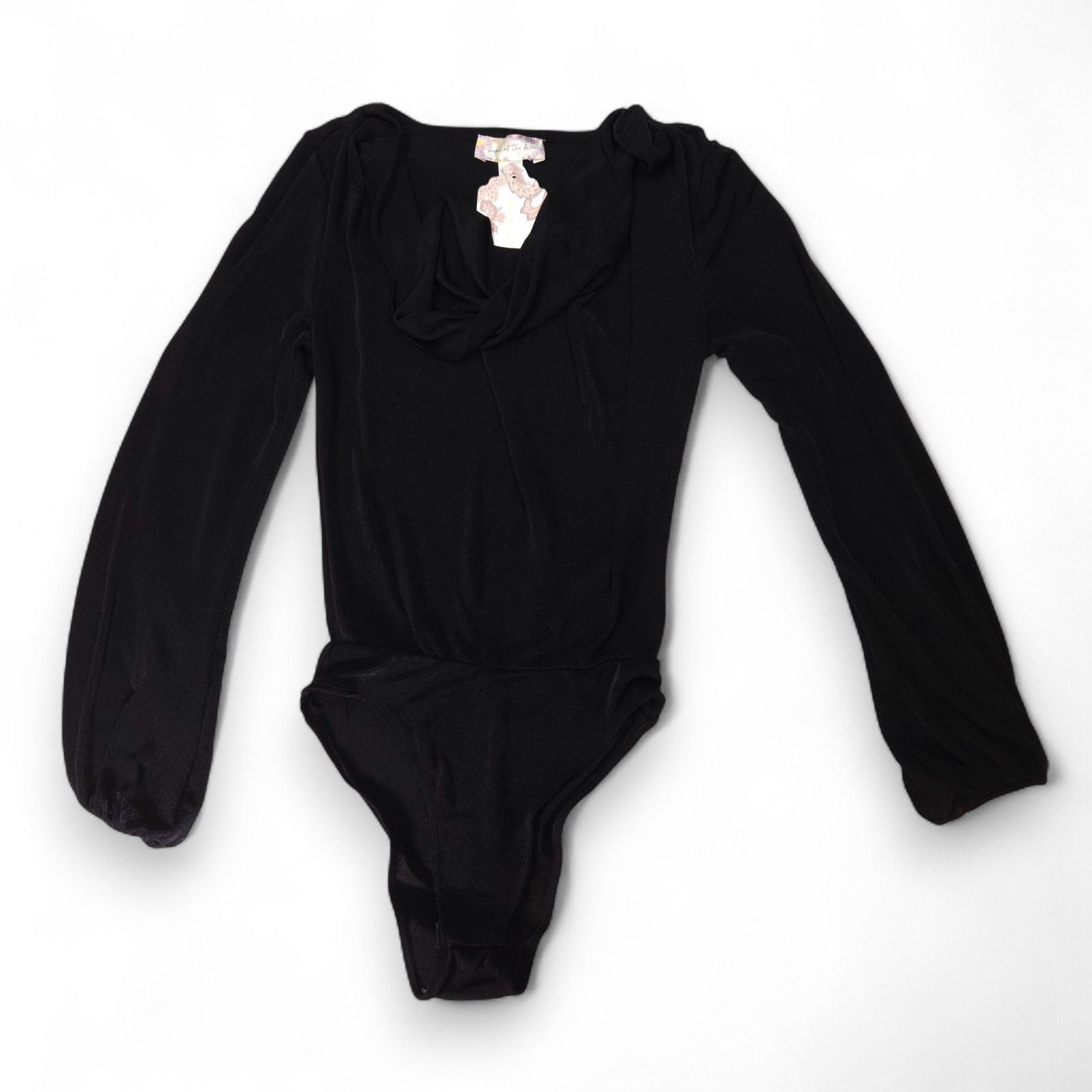 Other NWT Band of the Free Aggie Black Cowl Neck Bodysuit Sz. XS Size XS / US 0-2 / IT 36-38 - 2 Thumbnail