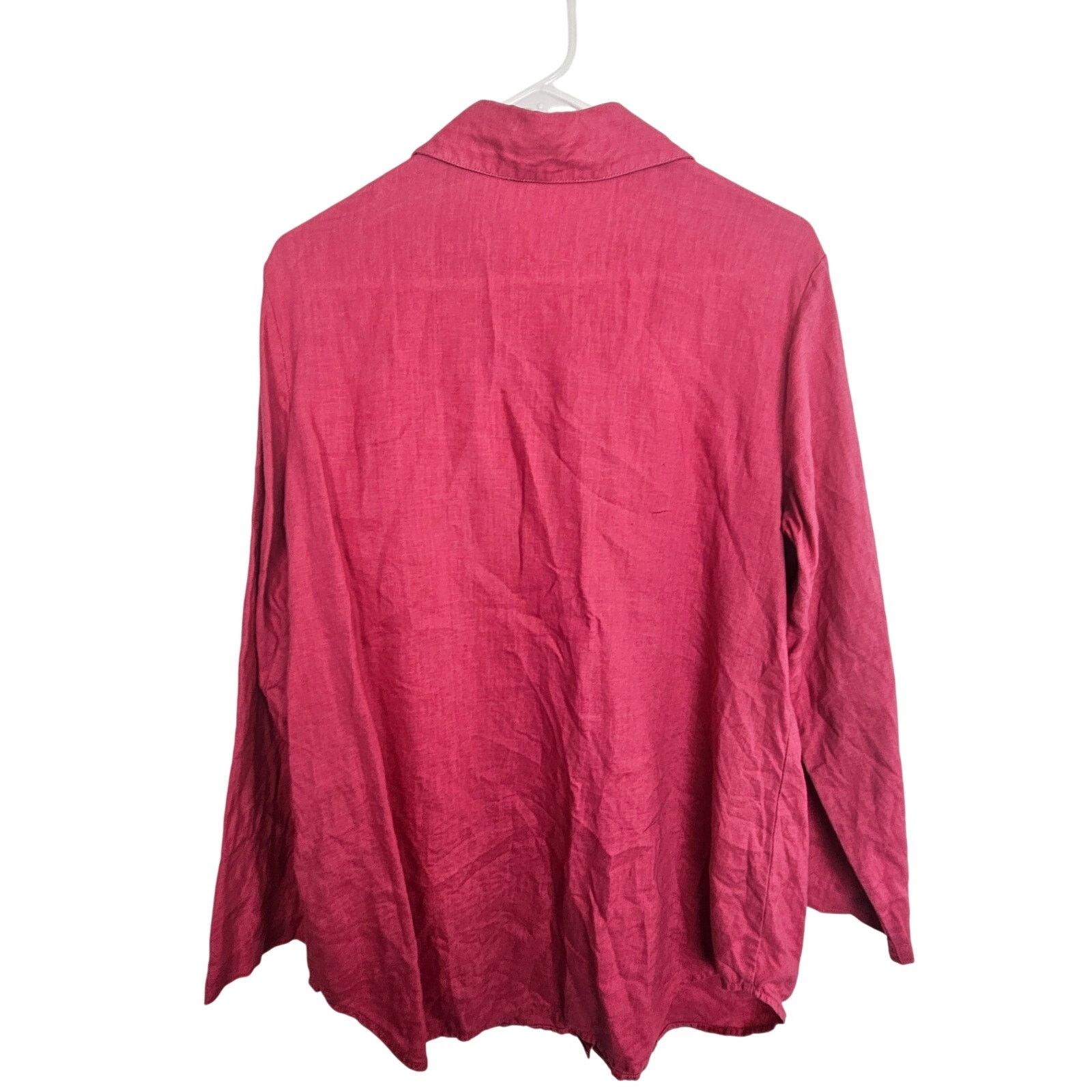 Soft Surroundings Soft Surroundings Womens Linen Shirt Size M Coastal Grandma Size M / US 6-8 / IT 42-44 - 8 Thumbnail