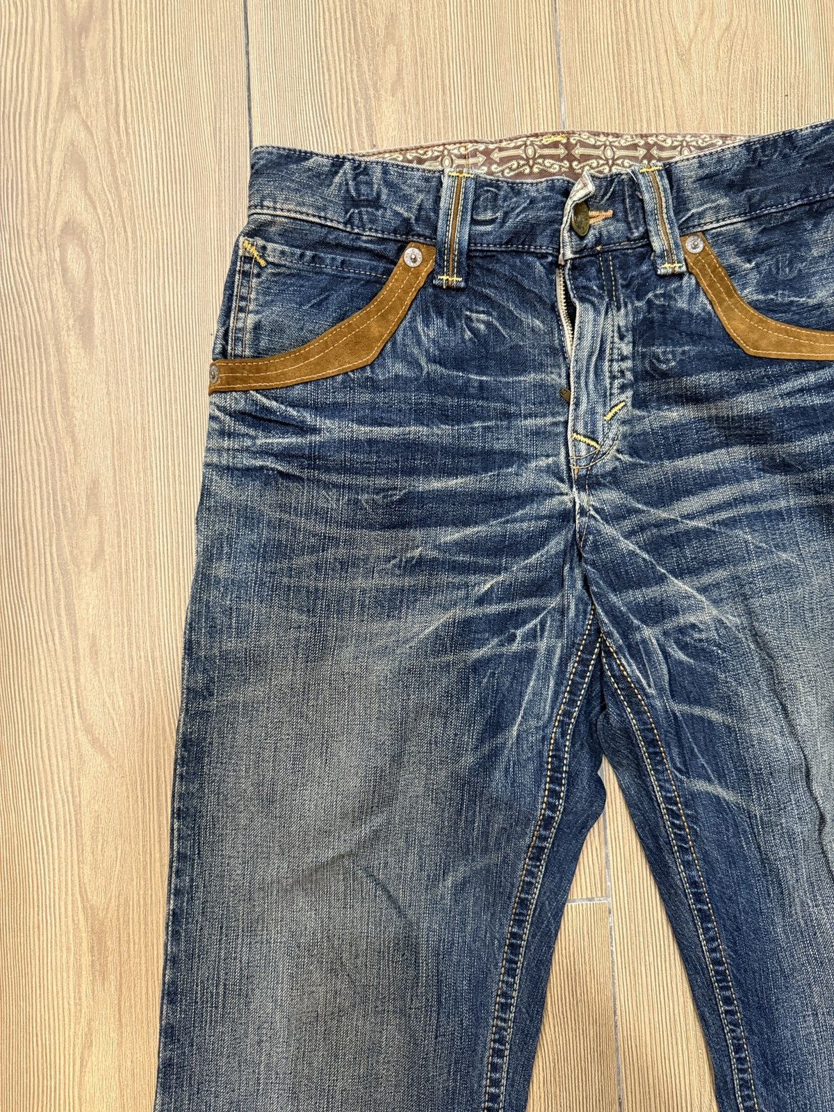 If Six Was Nine Edwin Exclusive Vintage Cowboy Suede Pocket Size US 29 - 2 Thumbnail