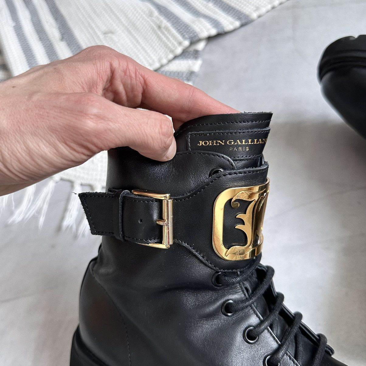 Dirk Bikkembergs John Galliano Combat Boots Military As 98 Moma Style Size US 6 / IT 36 - 6 Thumbnail