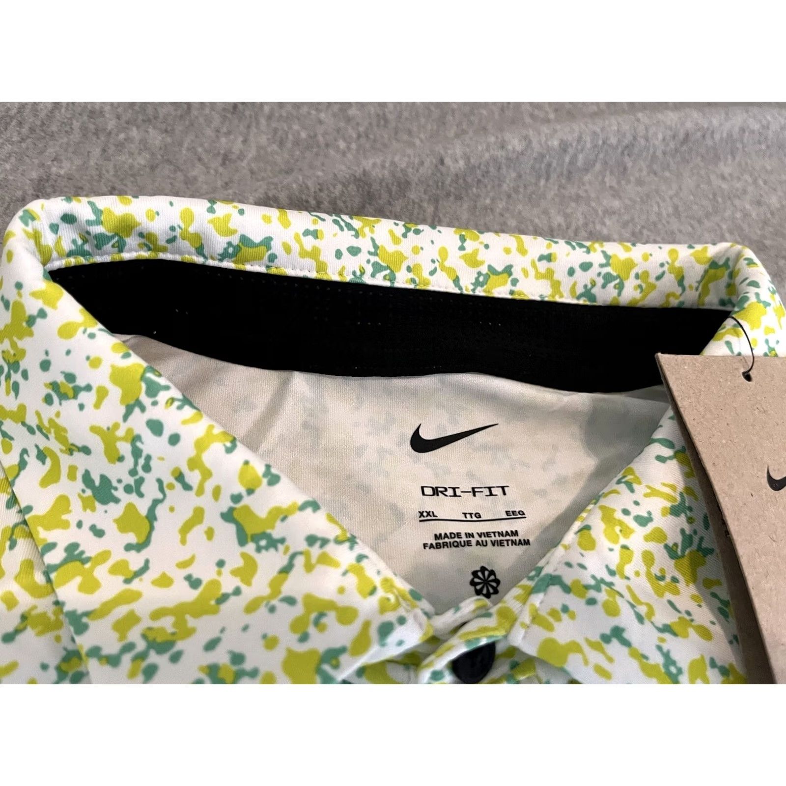 Nike Nike Dri-Fit Golf Polo Shirt Camouflage Green 2XL Mens NWT Polo Short Sleeve Nike Golf Dri-Fit Shirt Size US XXL / EU 58 / 5 - 2 Thumbnail