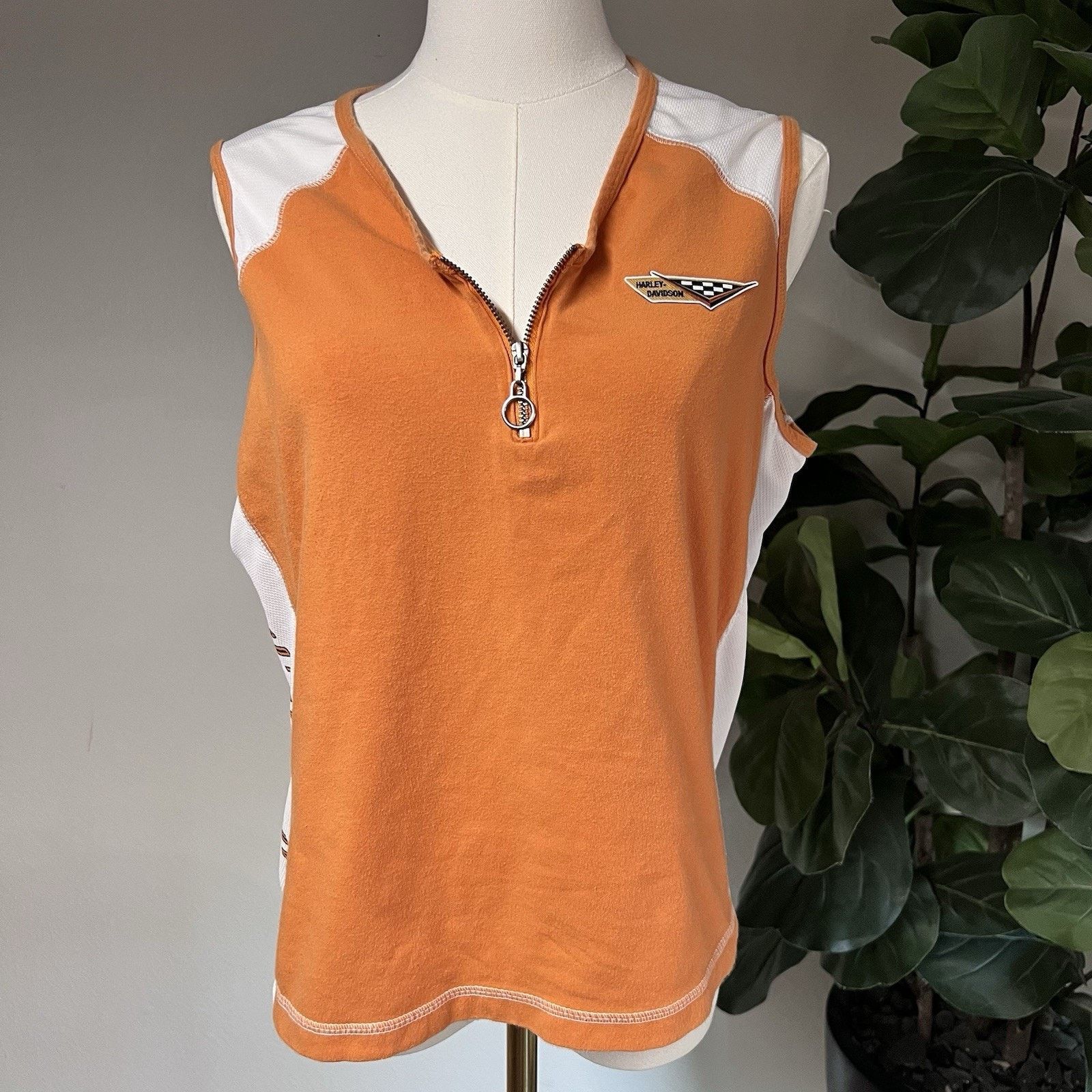 Harley Davidson Vintage Harley Davidson XL Women’s 1/4 Zip Tank Size XL / US 12-14 / IT 48-50 - 1 Thumbnail