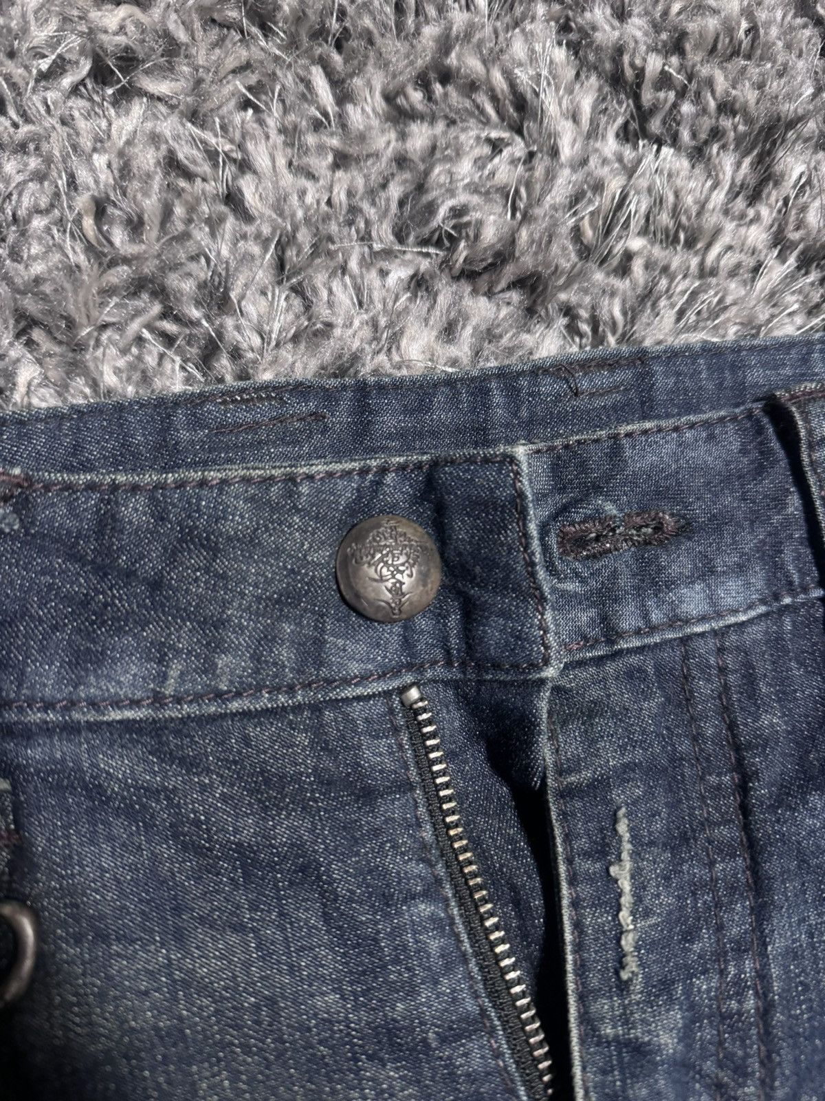 14th Addiction 14th Addiction Distressed Patchwork Jeans Size US 29 - 6 Thumbnail