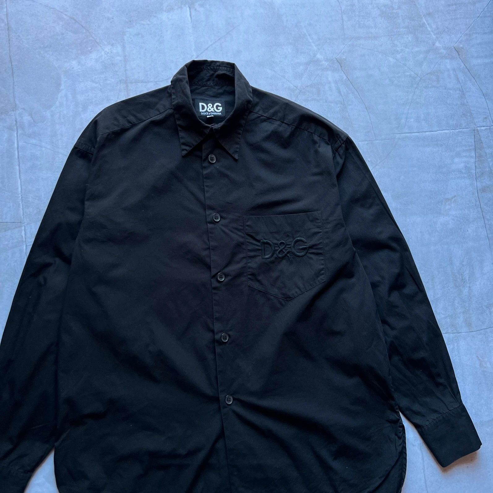 Dolce & Gabbana vintage 00s Dolce & Gabbana DG overshirt shirt long sleeve Size US XL / EU 56 / 4 - 3 Thumbnail