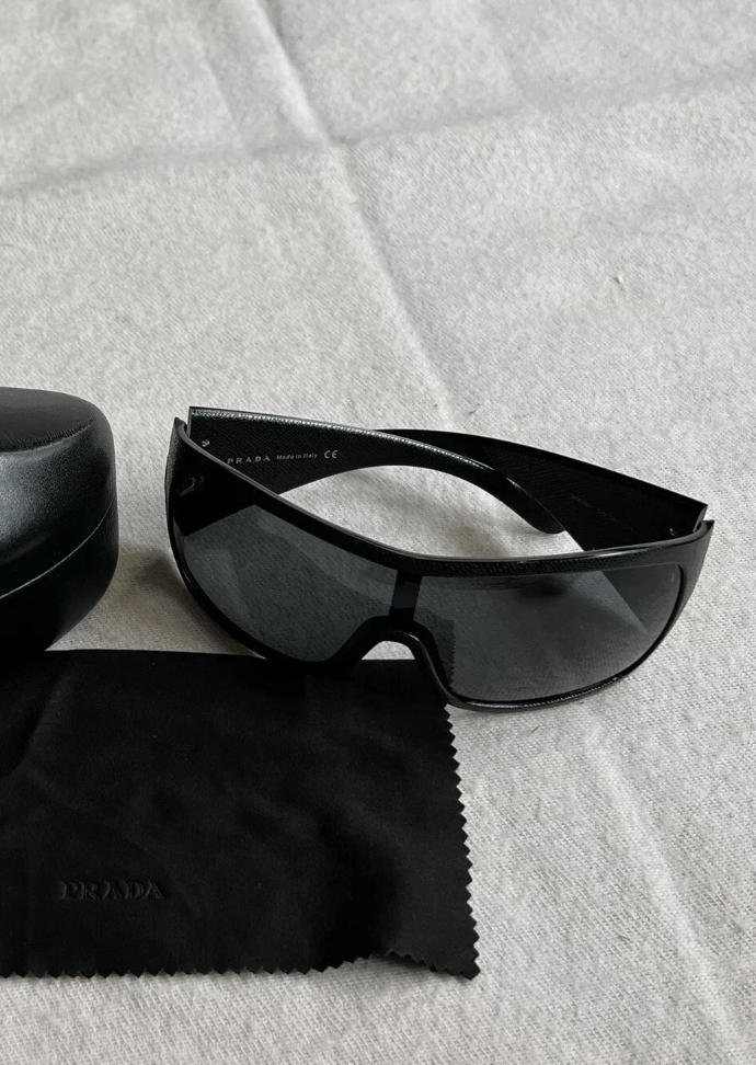 Prada PRADA Sunglasses Rectangle Wrap Shield Sport Flame Star Size ONE SIZE - 2 Thumbnail