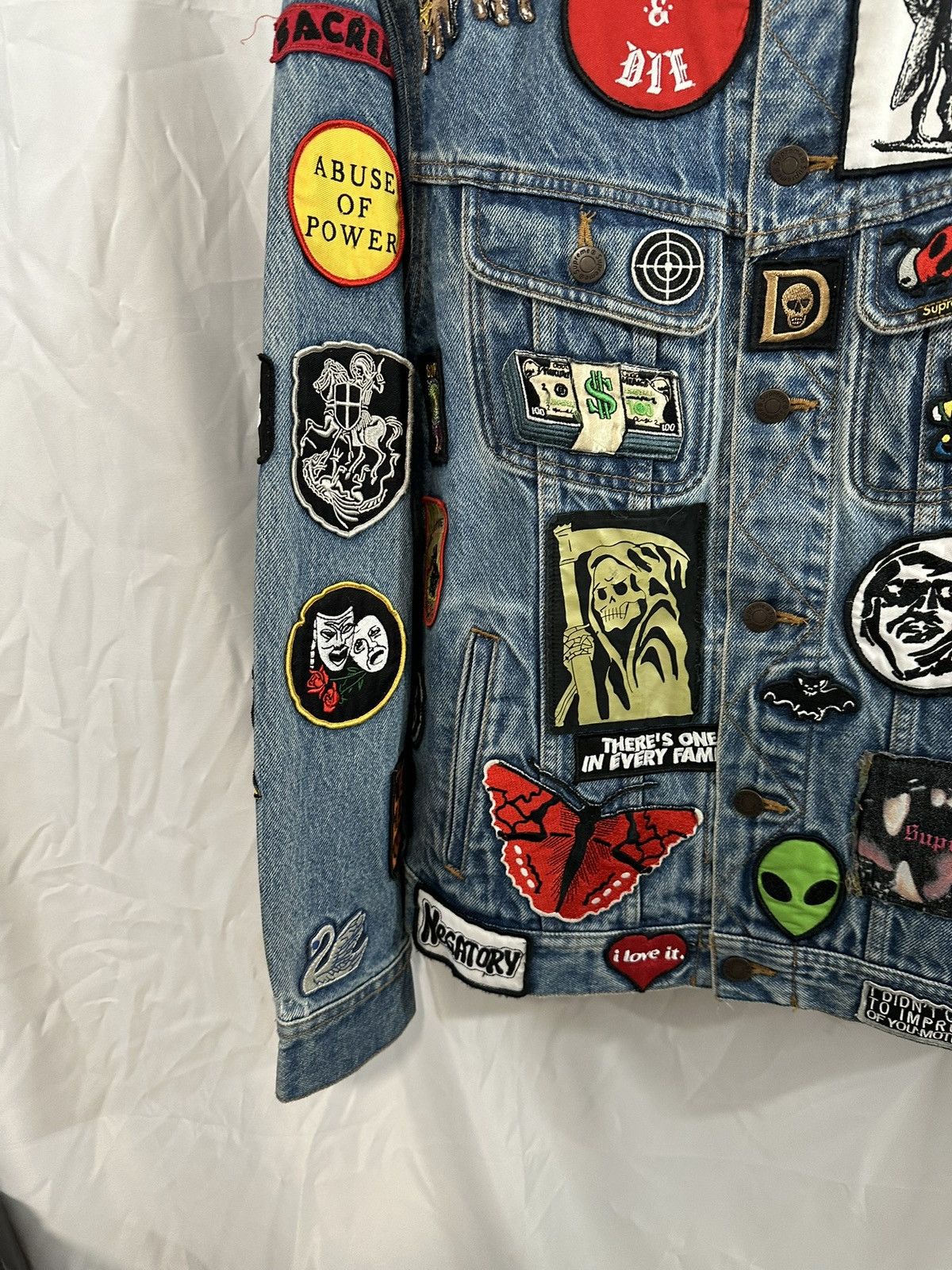 Supreme Supreme Patchwork Denim Jacket Size US M / EU 48-50 / 2 - 6 Thumbnail