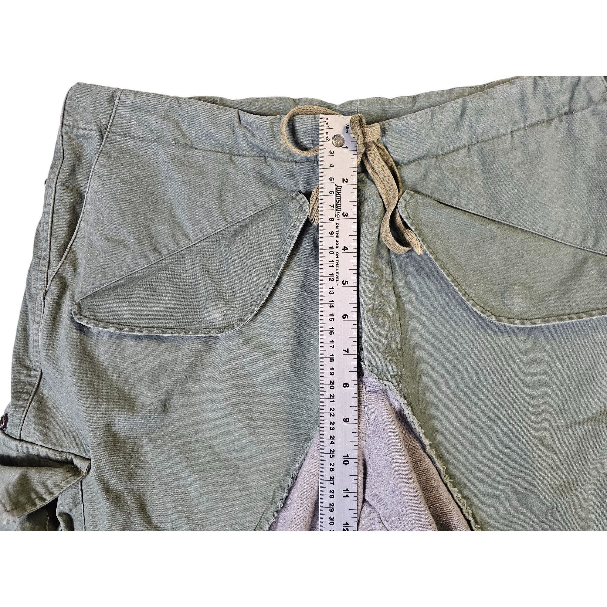 Greg Lauren 50/50 Army/Terry Slim Fit Cargo Jogger Pants - G