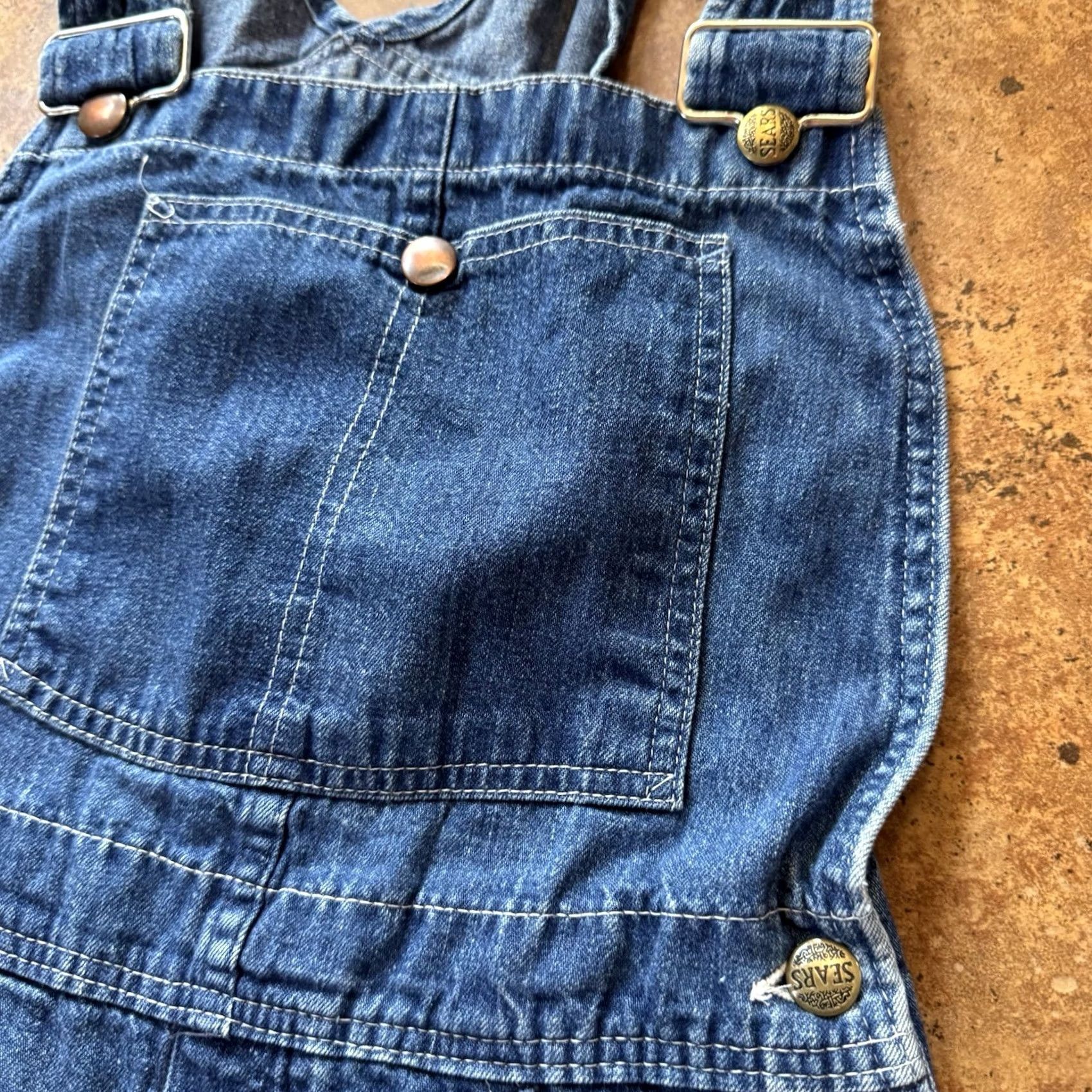 Sears VINTAGE Sears Work Leisure Denim Bib Overalls Mens 28 x 29 Jeans Blue USA Workwear Size US 28 / EU 44 - 4 Thumbnail