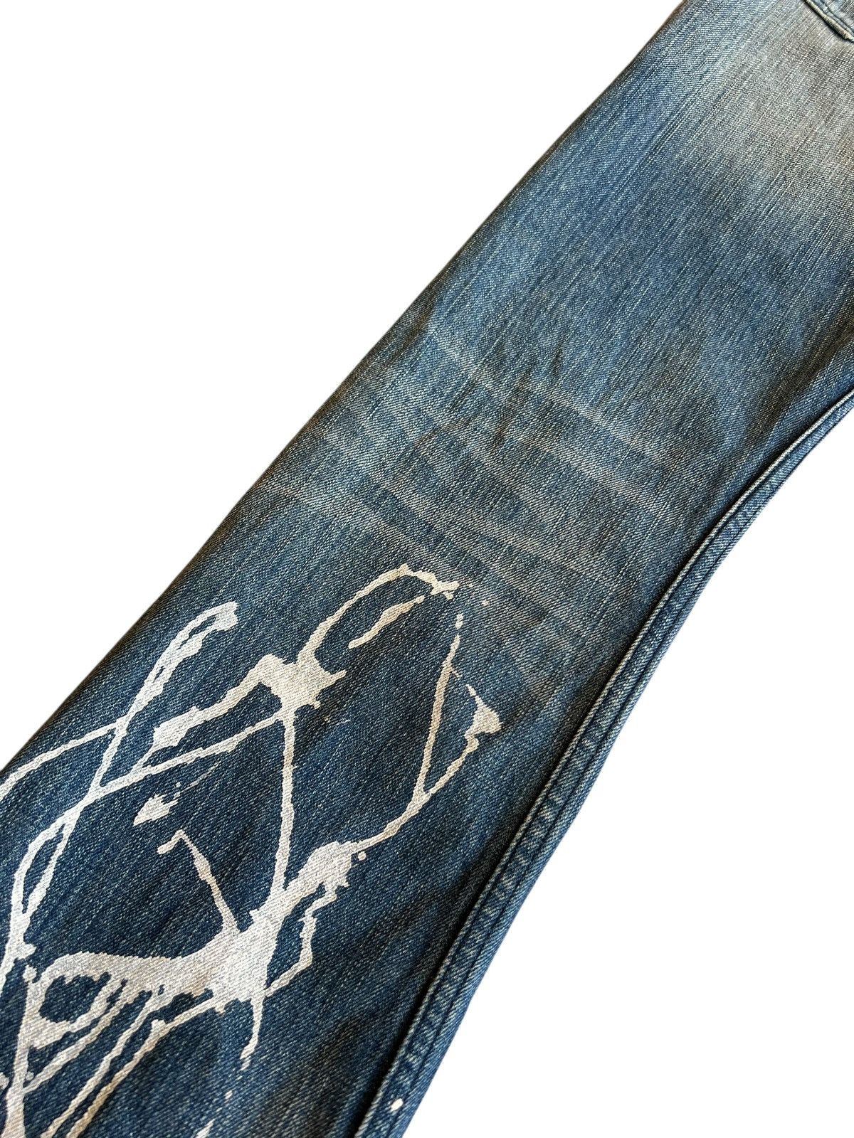 Japanese Brand Vintage Japanese Brand Burden Flare Distressed Painted Jean Size US 30 / EU 46 - 12 Thumbnail