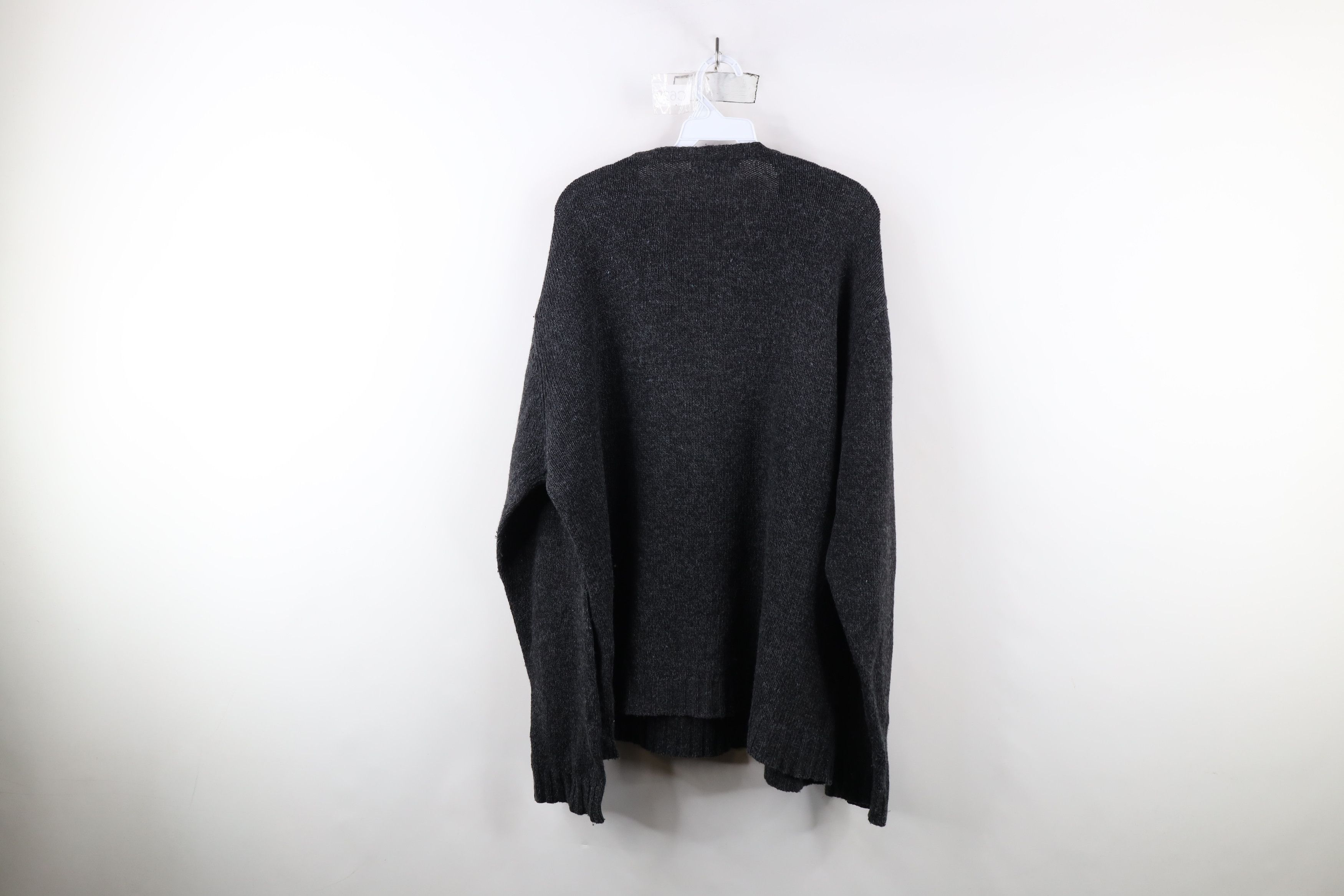 Vintage Vintage 90s Streetwear Wool Blend Knit V-Neck Sweater Size US L / EU 52-54 / 3 - 6 Thumbnail