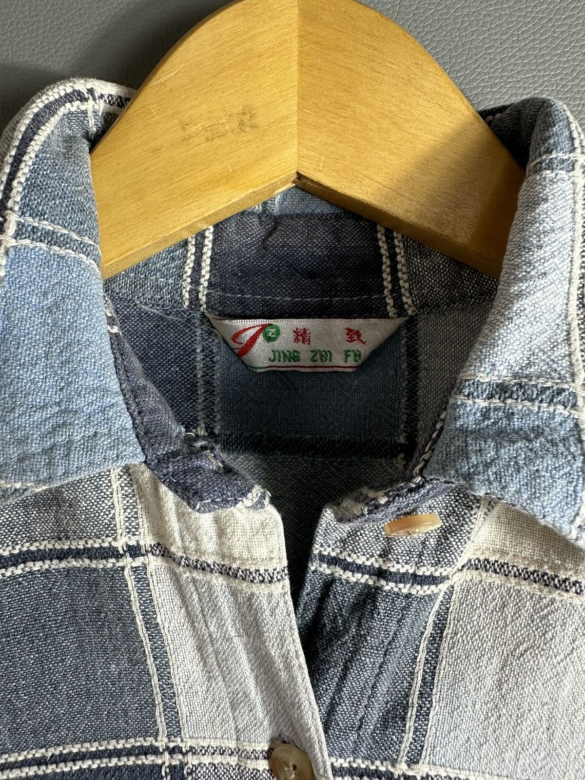 Beauty Beast 2000s PATCHWORK KAPITAL JUNYA ISSEY YOHJI STYLE SHIRT BUTTON Size US L / EU 52-54 / 3 - 12 Thumbnail