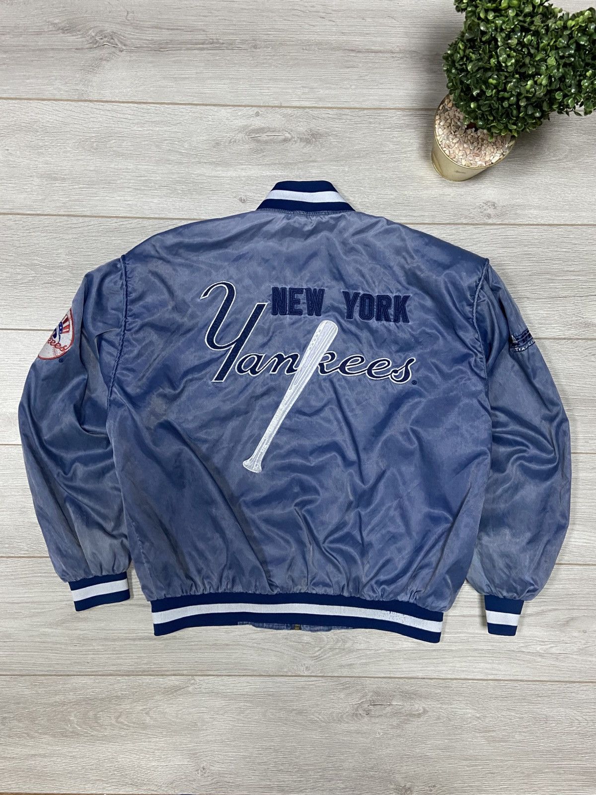 MLB Yankees vintage baseball bomber varsity buttons Size US L / EU 52-54 / 3 - 1 Thumbnail