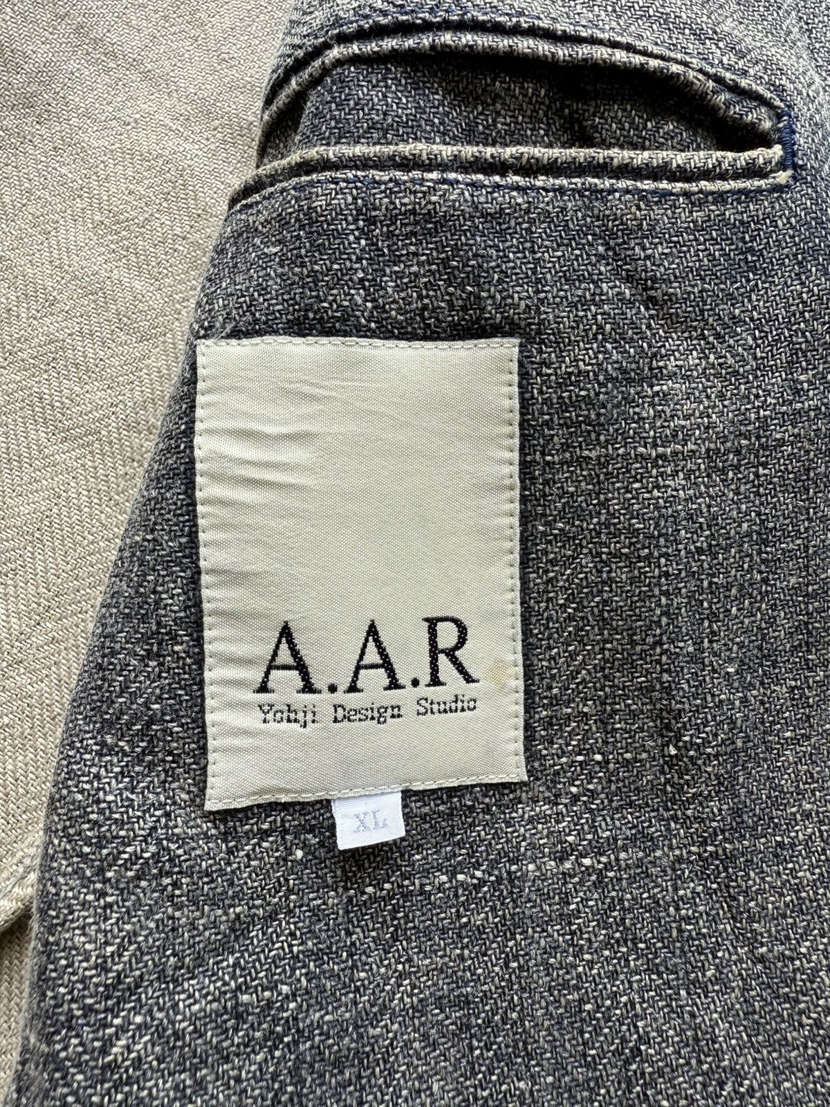 Yohji Yamamoto 90s AAR YOHJI YAMAMOTO Herringbone Twill Leather Finishing Size US M / EU 48-50 / 2 - 10 Thumbnail