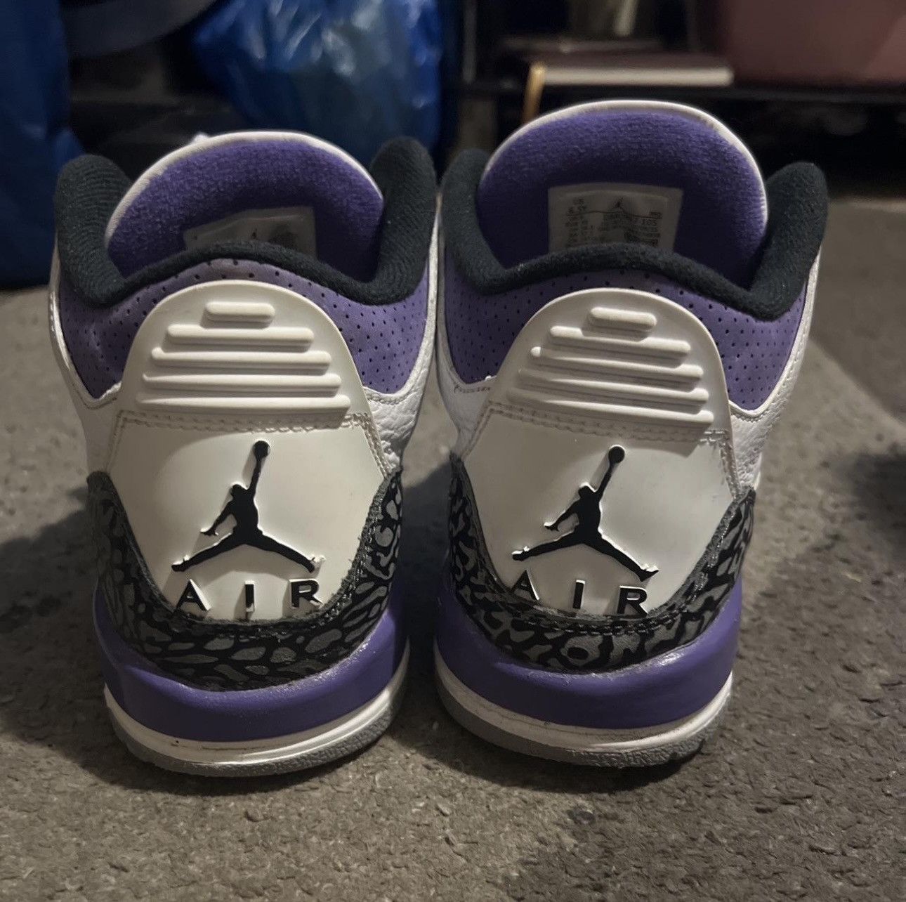 Jordan Brand Air Jordan 3 Retro ‘Dark Iris’ Size US 6.5 / EU 39-40 - 4 Thumbnail