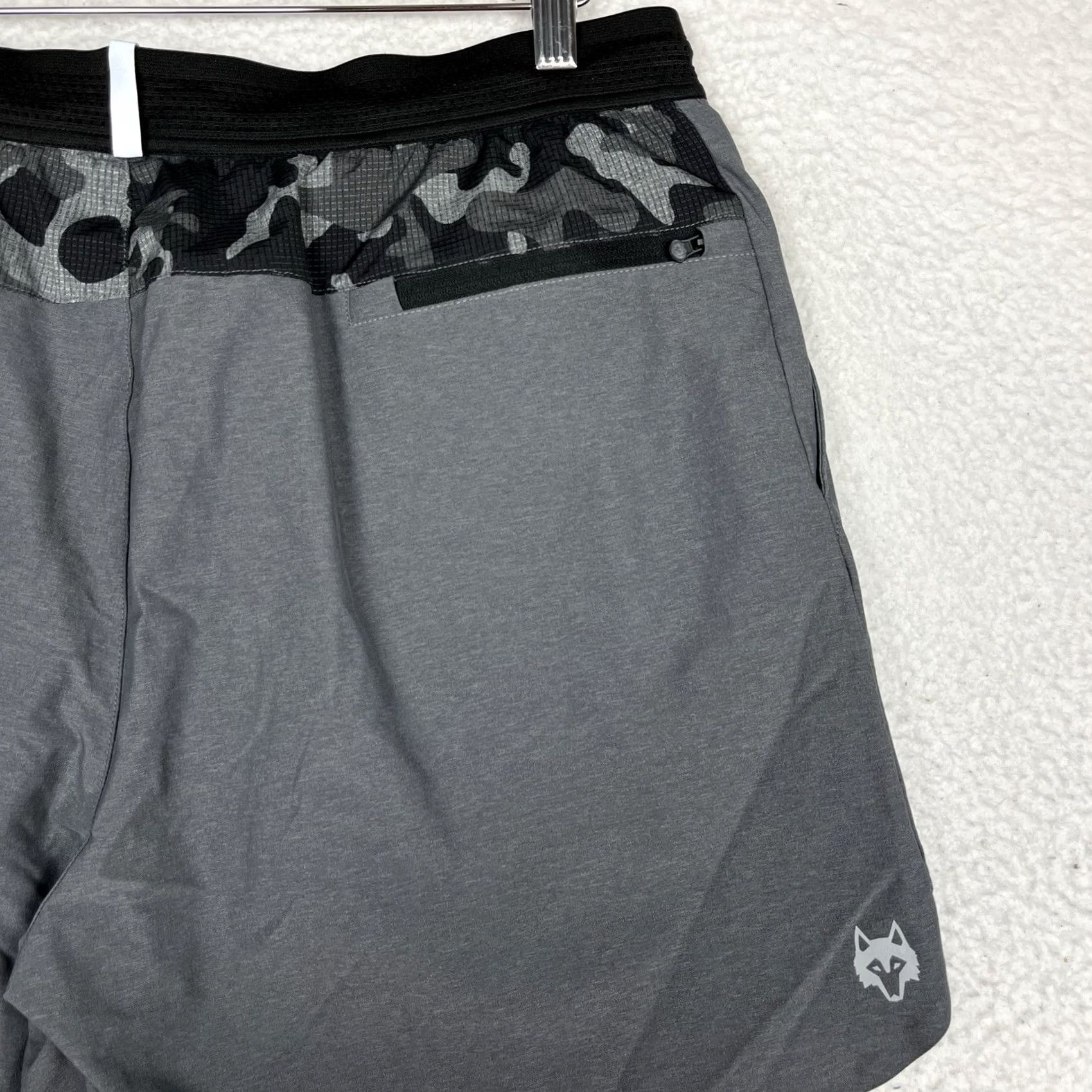 Vintage Greyson Mens L Grey Athletic Gym Training Running Lightweight Lined Shorts Size US 33 - 6 Thumbnail