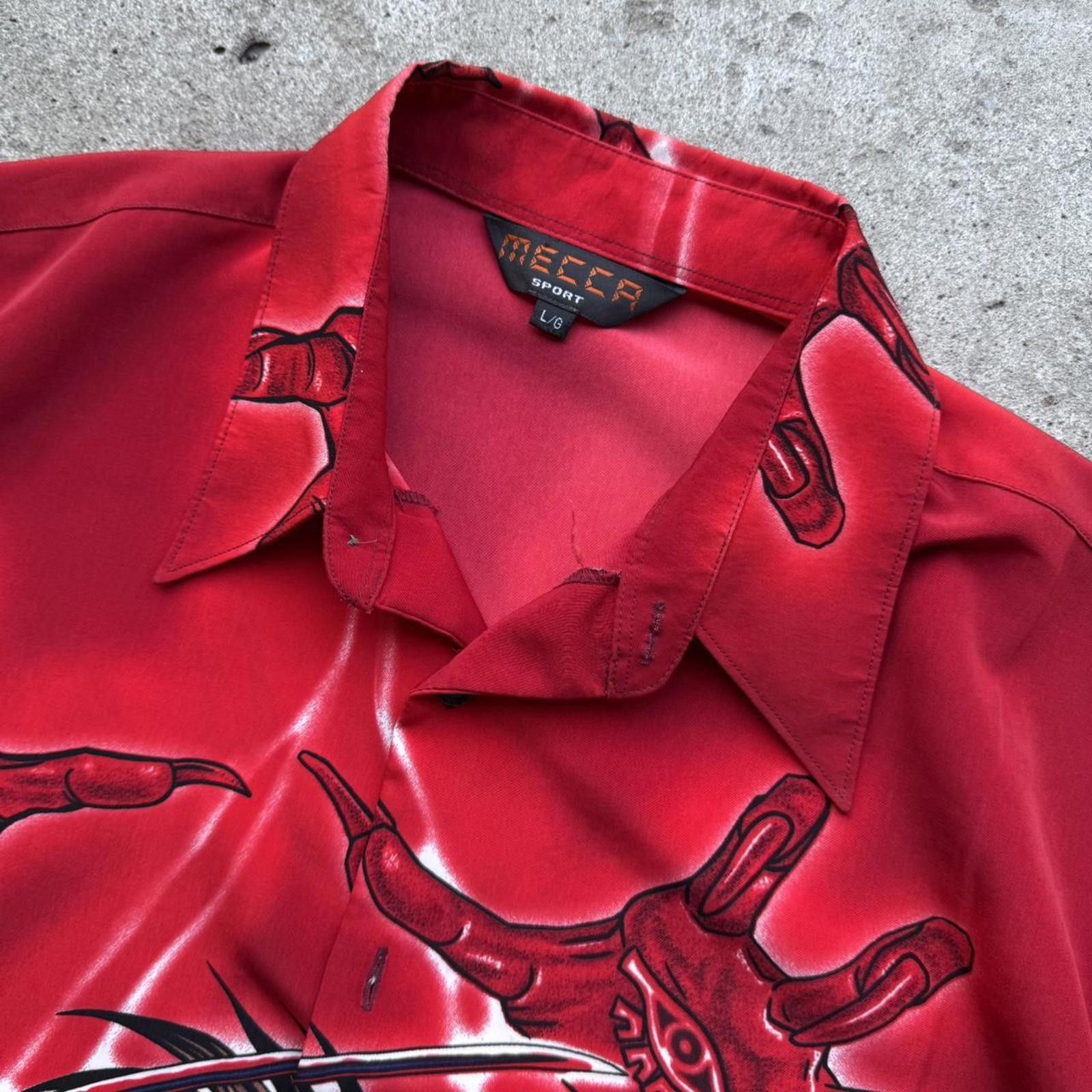 Other Rare 90s Kenshiro Rurouni Kenshin anime button up shirt Size US L / EU 52-54 / 3 - 2 Thumbnail