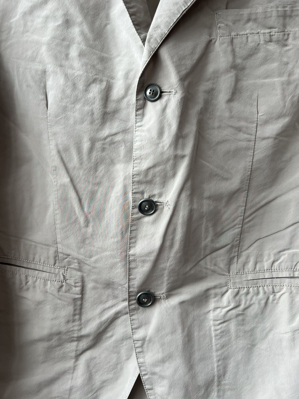 AQUARAMA AQUARAMA ITALIAN MADE NYLON BUTTON MENS SOLID BLAZER JACKET Size 50R - 5 Thumbnail