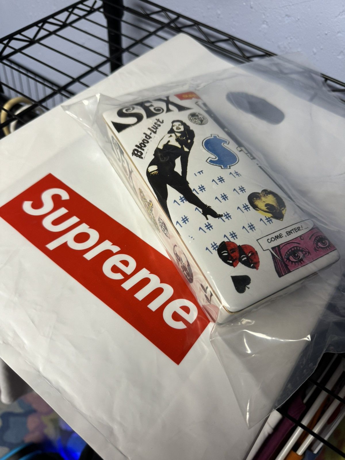 image of Supreme Blood Lust Ceramic Box in White, Men's