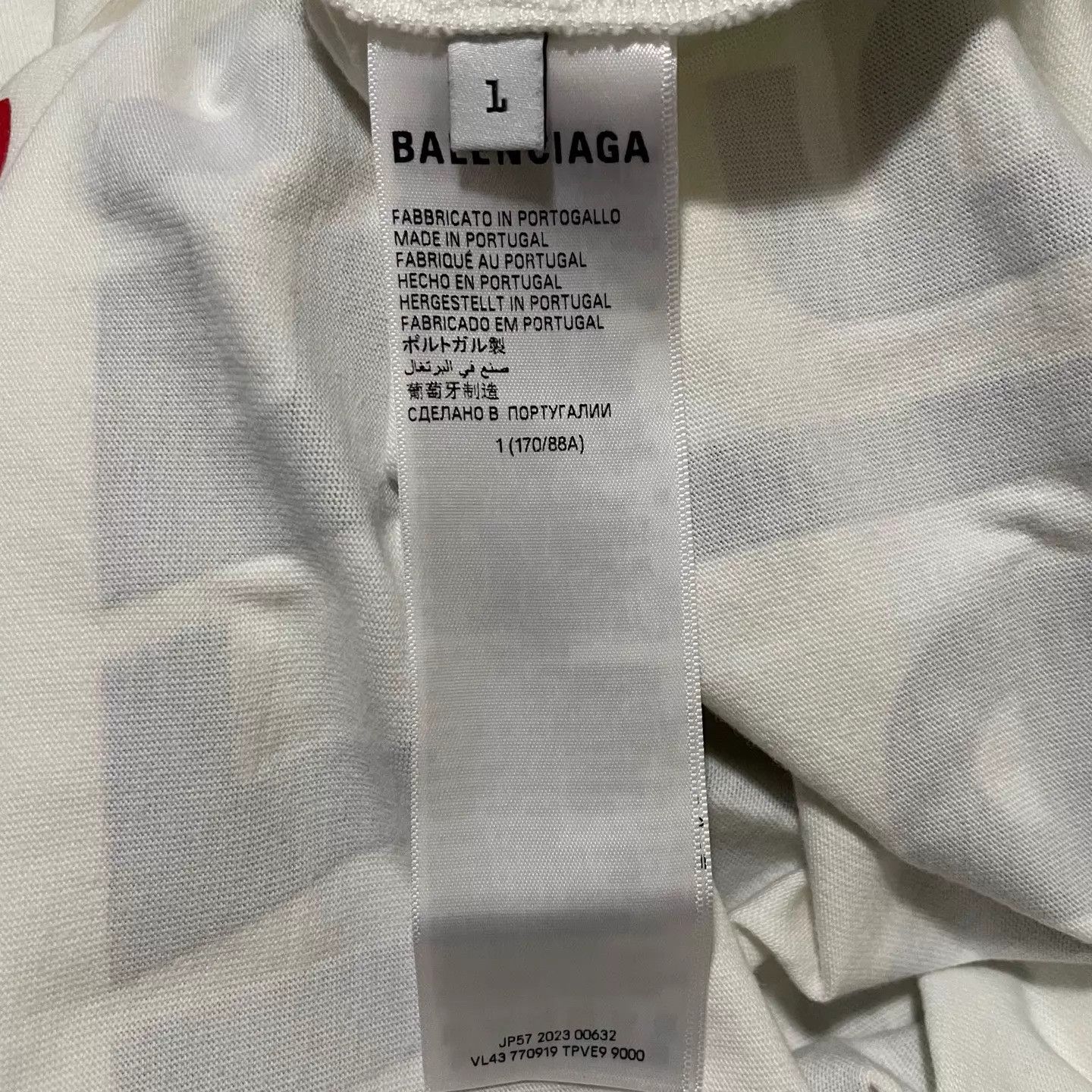 Balenciaga Balenciaga Top League White Racing Logo SS Tee Size US S / EU 44-46 / 1 - 5 Thumbnail
