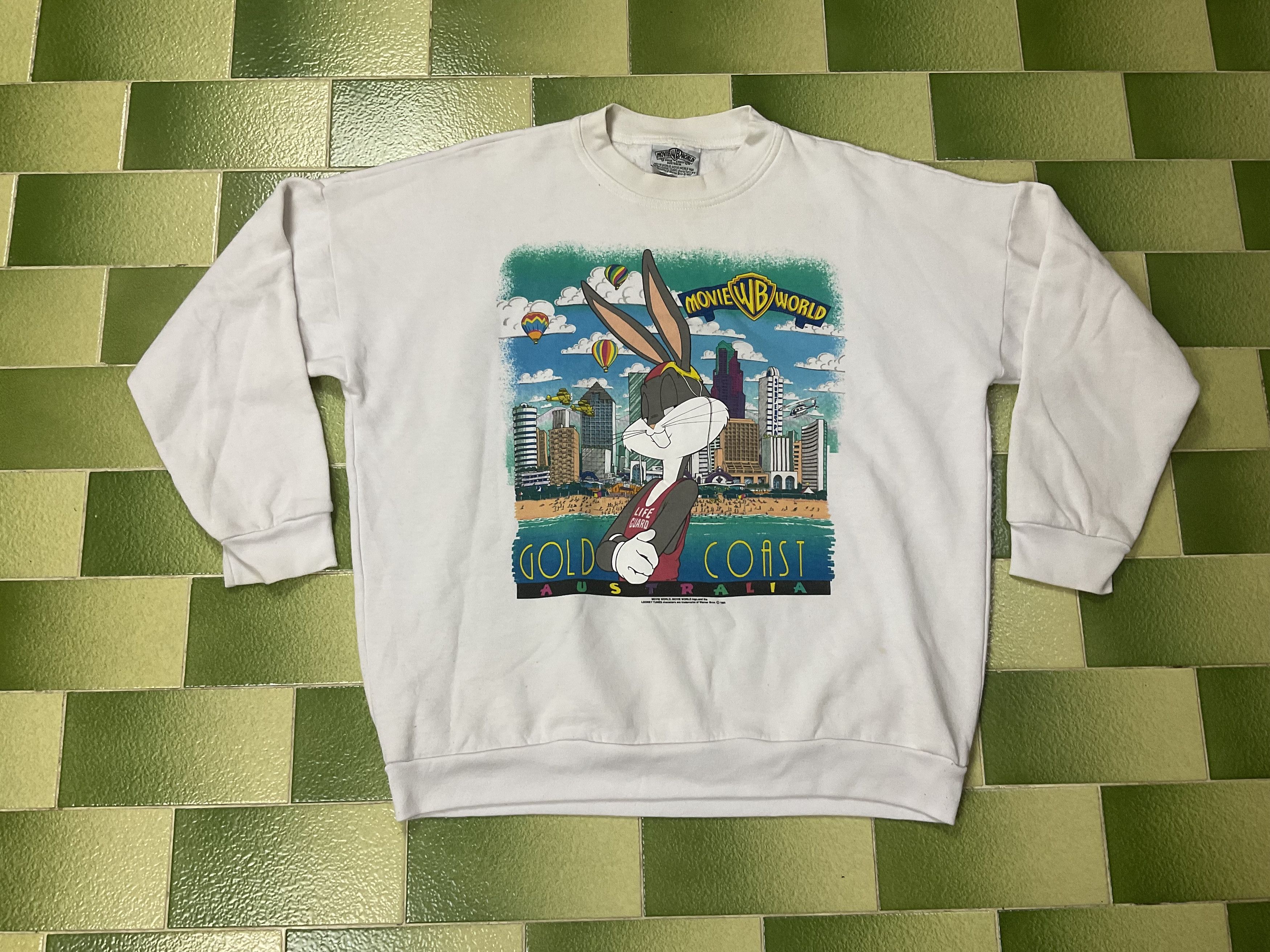 Cartoon Network Vintage 90s Looney Tunes Bugs Bunny Australia Sweatshirt Size US L / EU 52-54 / 3 - 1 Thumbnail