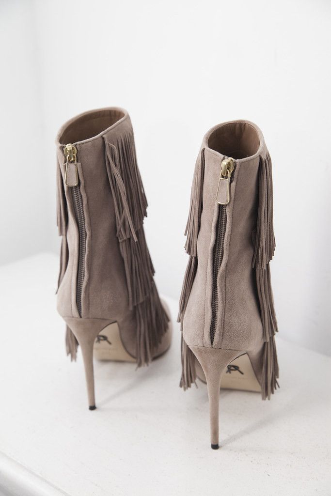 Paul Andrew Taos suede fringe boots Size US 8.5 / IT 38.5 - 4 Thumbnail