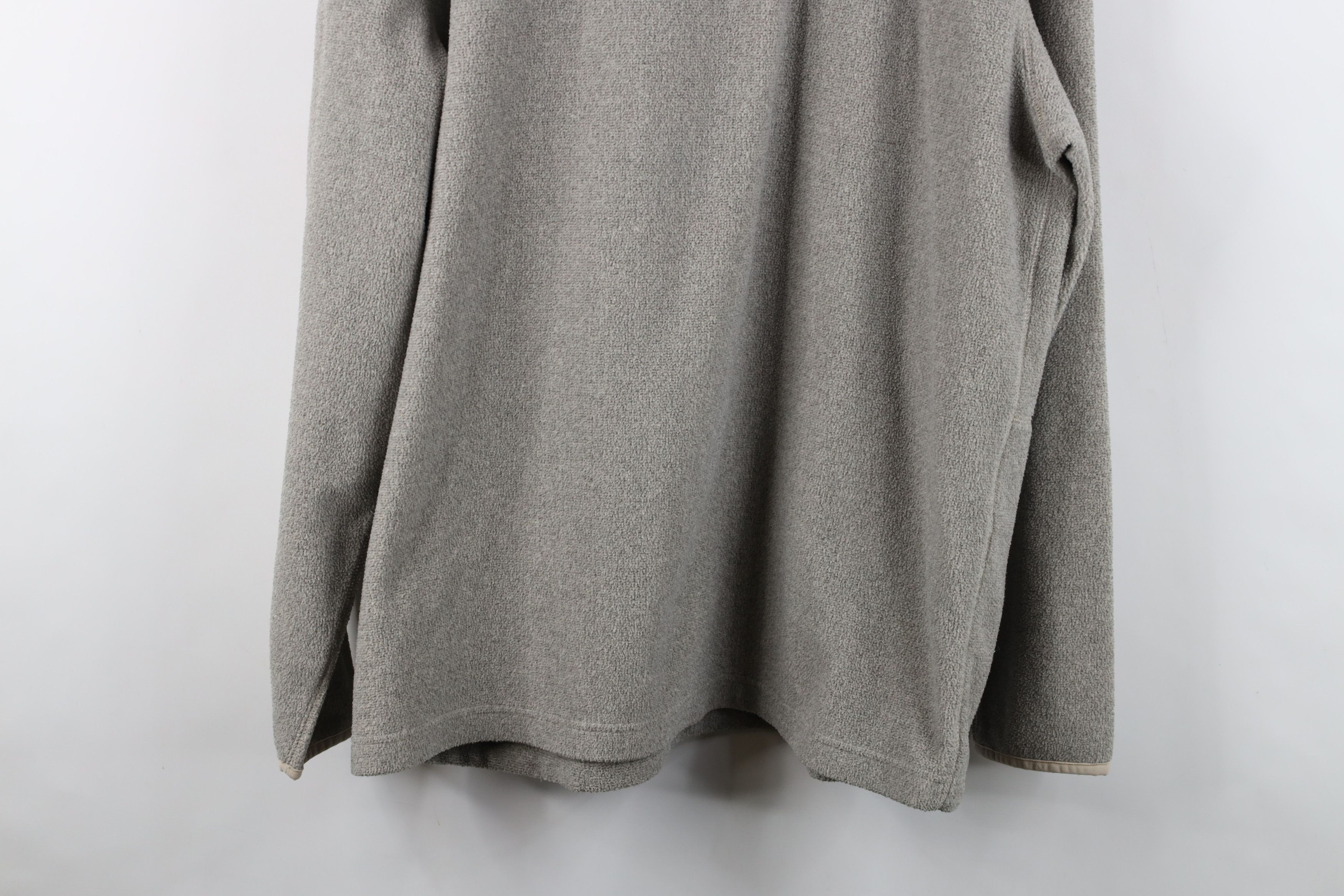 Vintage Huk Fishing Spell Snap Button Fleece Pullover Sweater Beige Size US L / EU 52-54 / 3 - 14 Thumbnail