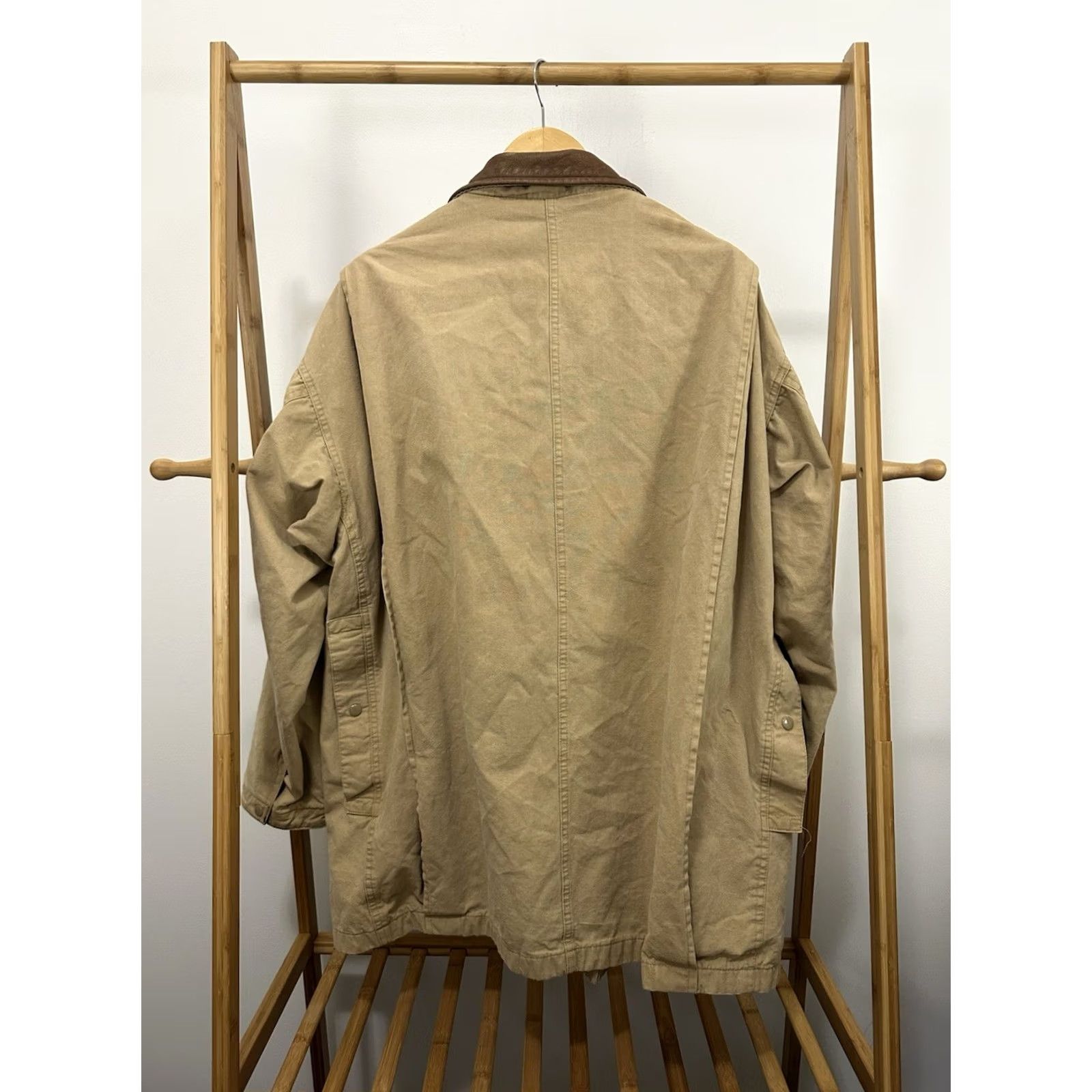 Ralph Lauren VTG Ralph Lauren Chaps Chore Barn Coat Jacket XL Tan Cotton Lining Red Plaid Workwear Hunting Barn Coat Mens XL Size US XL / EU 56 / 4 - 2 Thumbnail