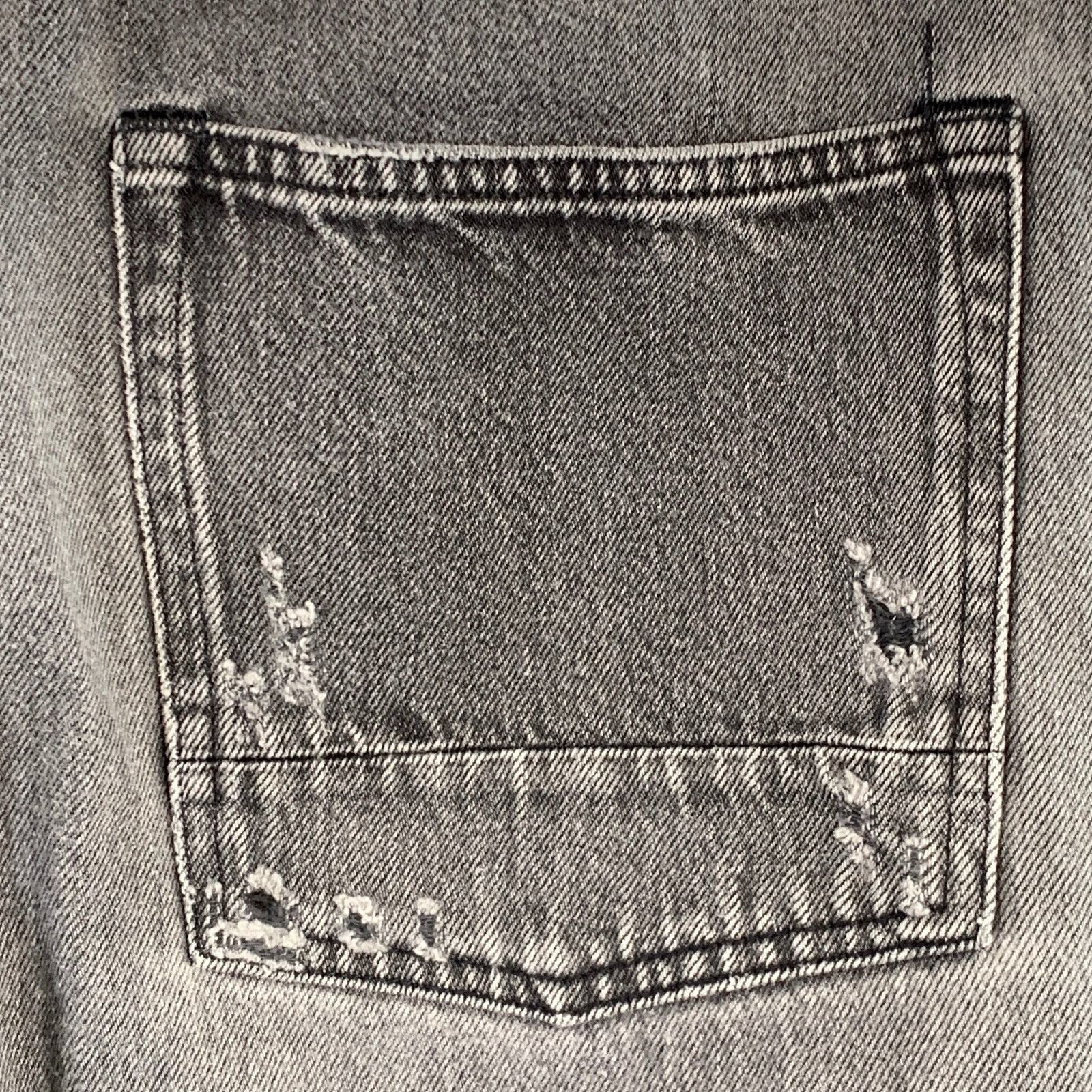 Golden Goose GOLDEN GOOSE Size M Grey Cotton Tapered Distressed Jeans Size 32" / US 10 / IT 46 - 5 Thumbnail