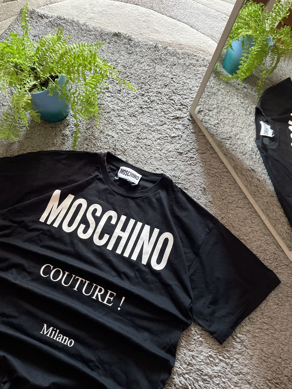 Designer × Moschino Moschino Couture Milano T-Shirt Streetwear Big Logo Rare Size US L / EU 52-54 / 3 - 4 Thumbnail