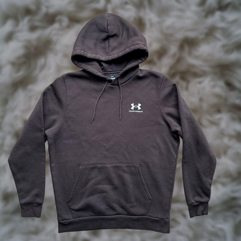 Under Armour Under Armour Hoodie Pullover Sweatshirt Mens Medium Brown Pockets Size US M / EU 48-50 / 2 - 1 Thumbnail