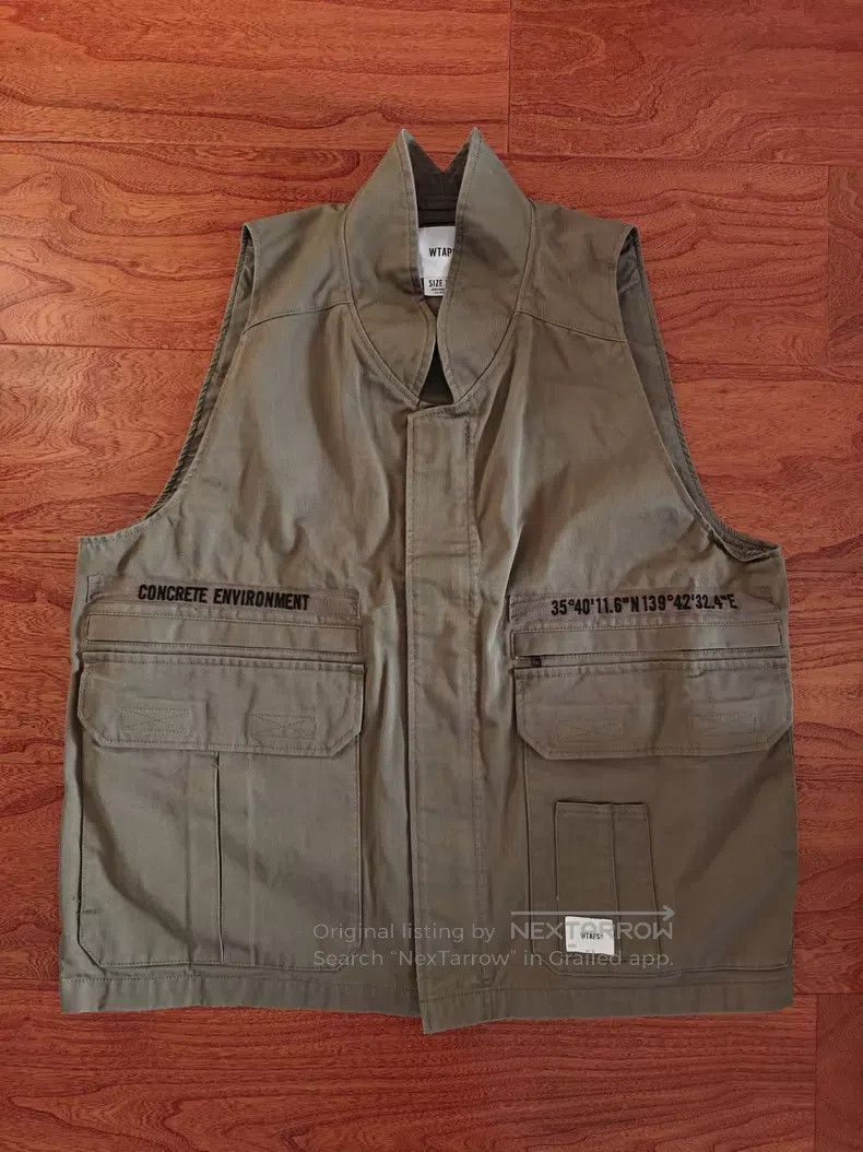 Wtaps Wtaps Military-style utility vest, olive green Size US L / EU 52-54 / 3 - 4 Thumbnail