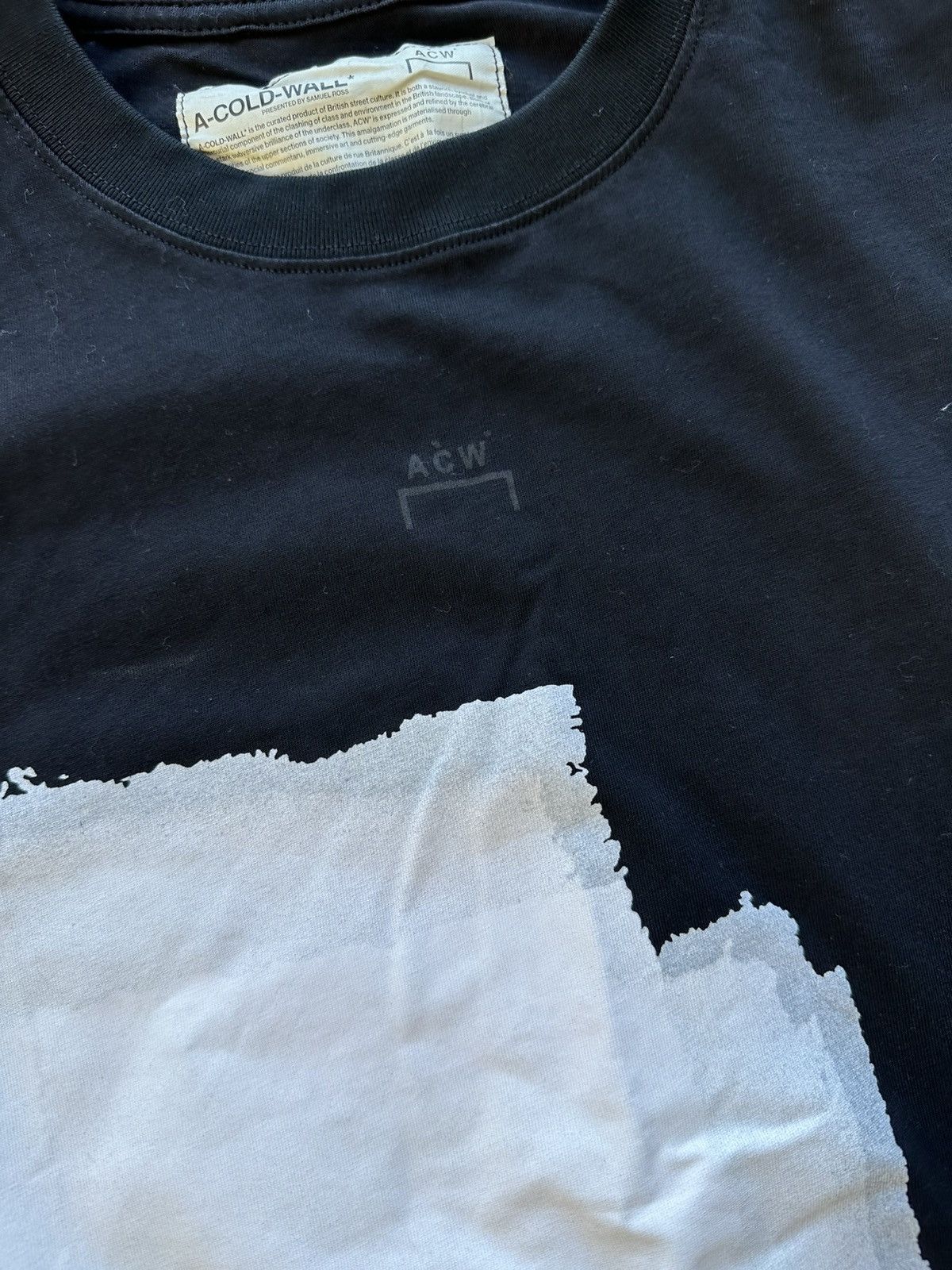 A-COLD-WALL* A Cold Wall Graphic Tee Shirt Men Size Small Black Authentic Size US S / EU 44-46 / 1 - 3 Thumbnail