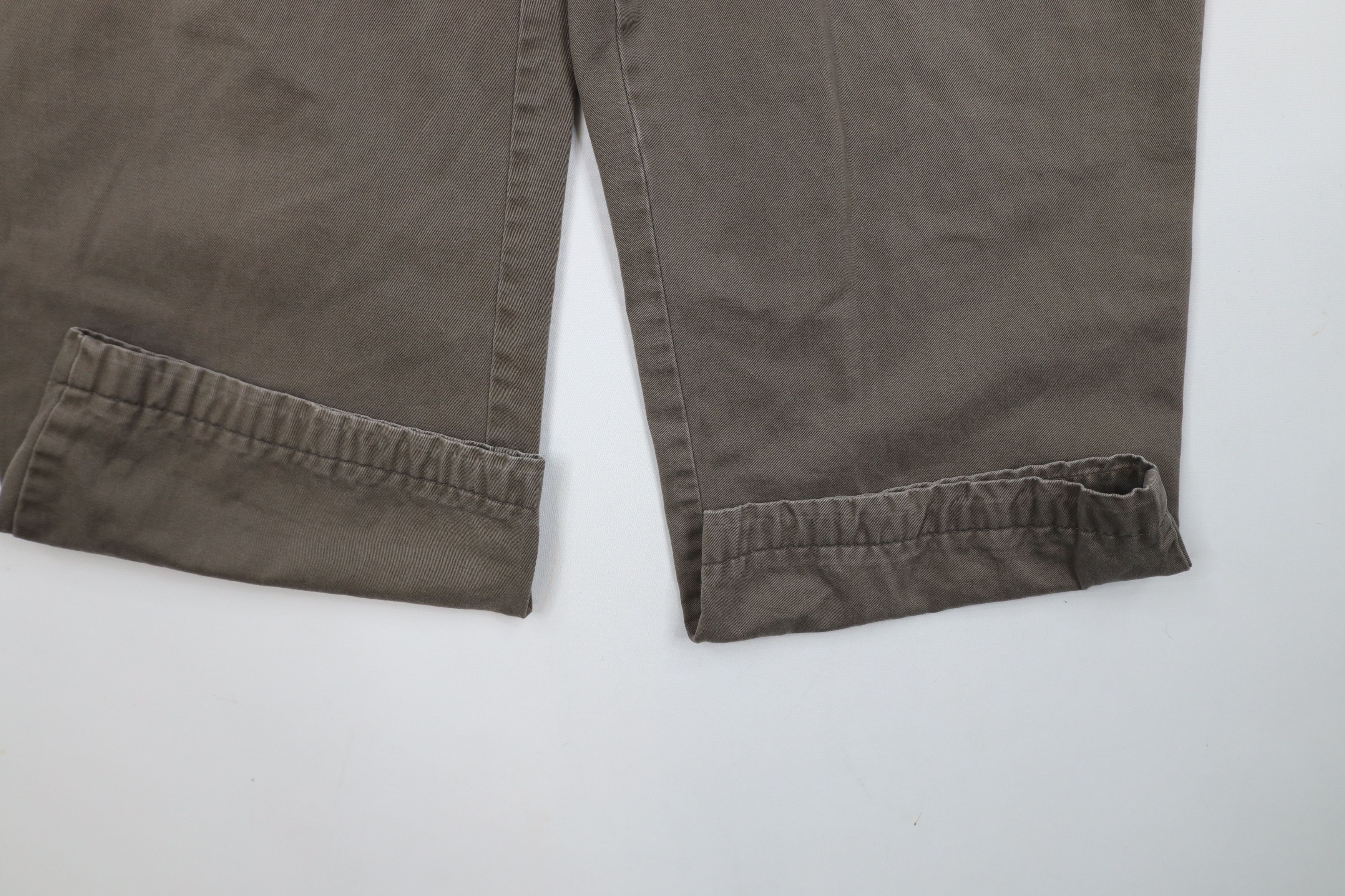 Vintage Vintage 90s Streetwear Wide Leg Cotton Chino Pants Brown Size US 36 / EU 52 - 5 Thumbnail
