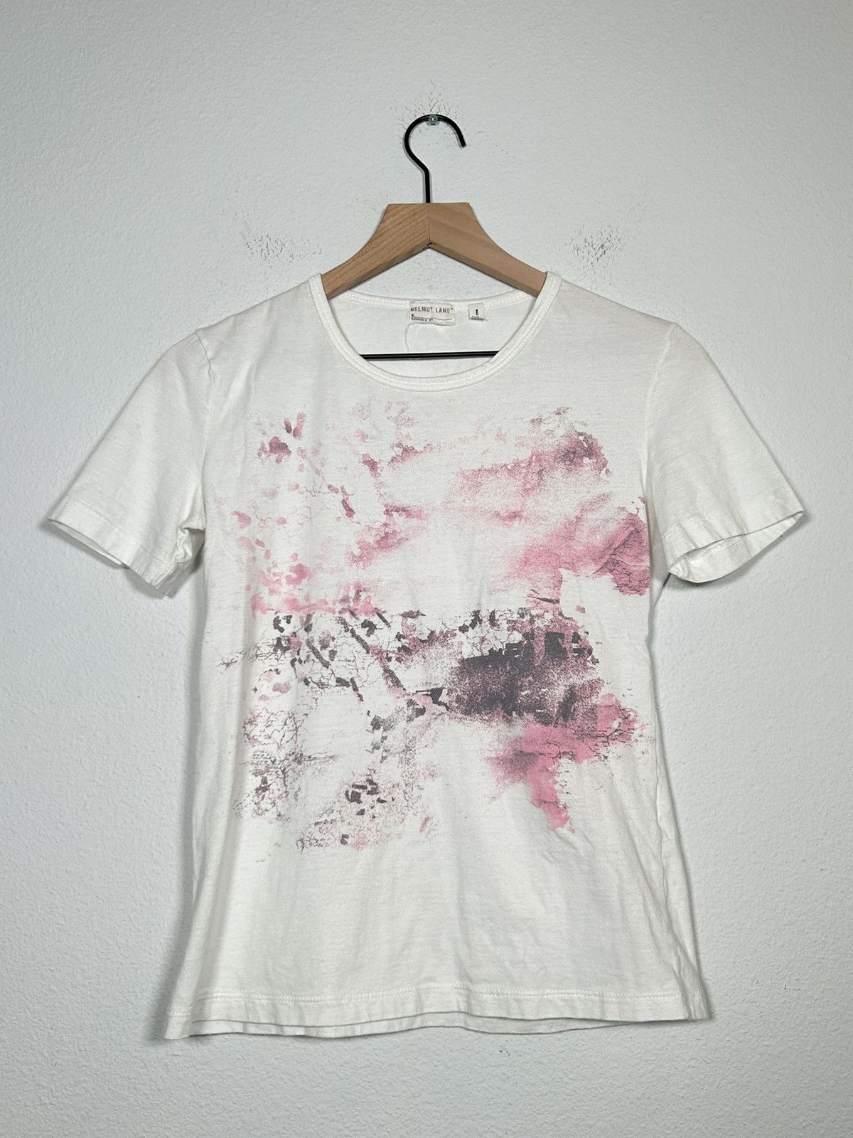 Helmut Lang SS1999 Runway Abstract Print Tee Size US L / EU 52-54 / 3 - 1 Thumbnail