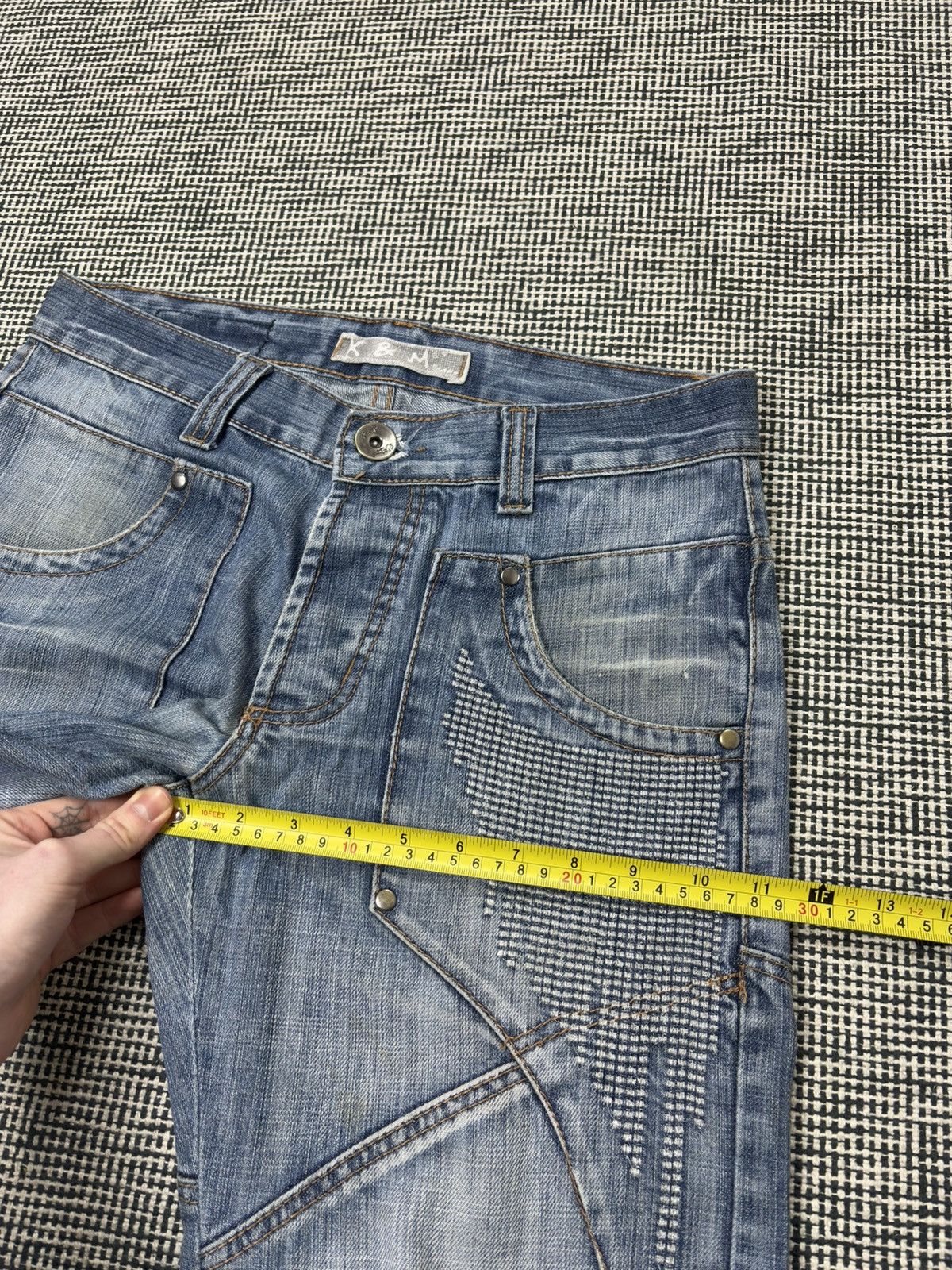 Japanese Brand Y2K kosmo lupo embroidered skeleton swag jeans vintage Size US 32 / EU 48 - 11 Thumbnail