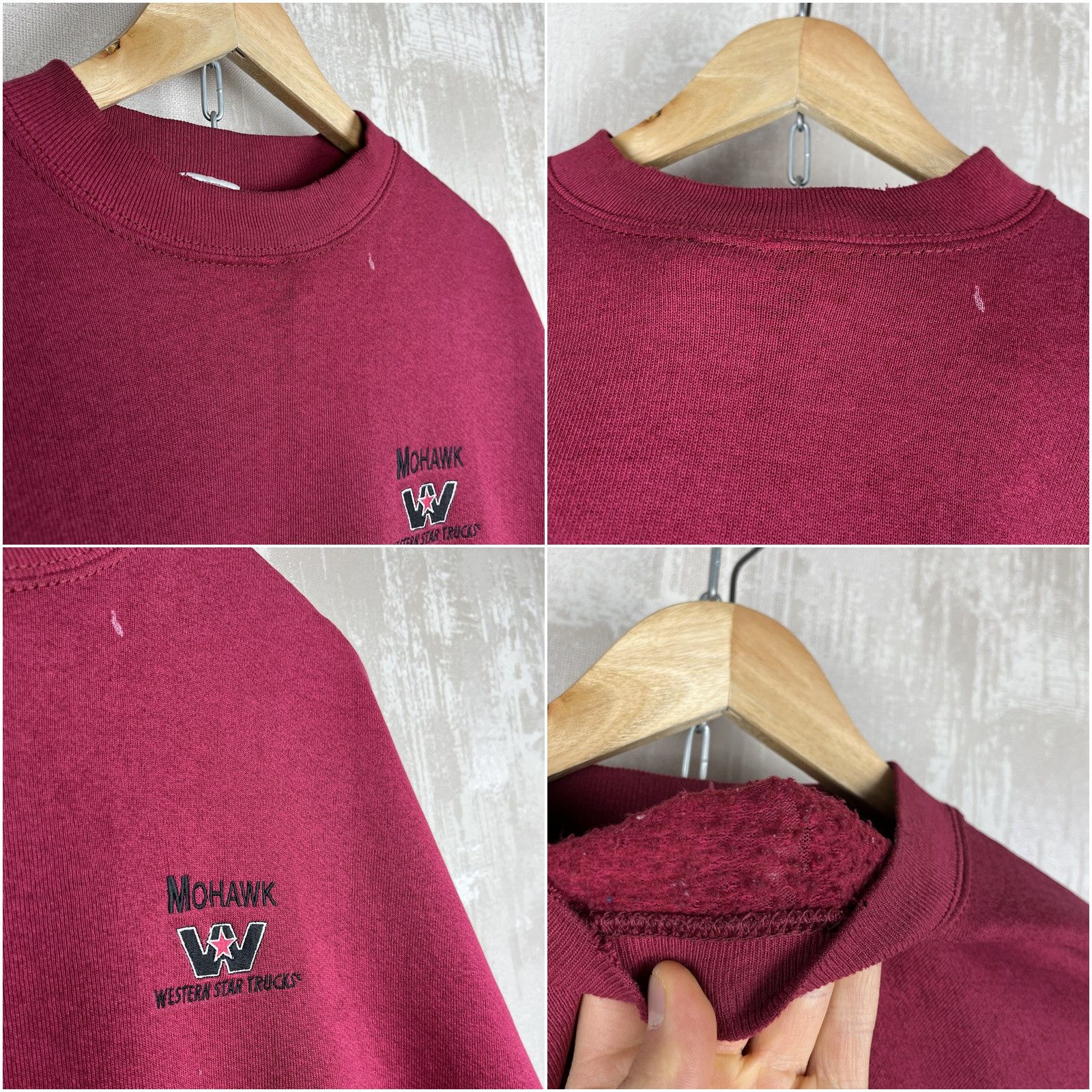 Fruit Of The Loom 90's MOHAWK Western Star Trucks Logo Vintage Sweatshirt USA Size US XL / EU 56 / 4 - 4 Thumbnail