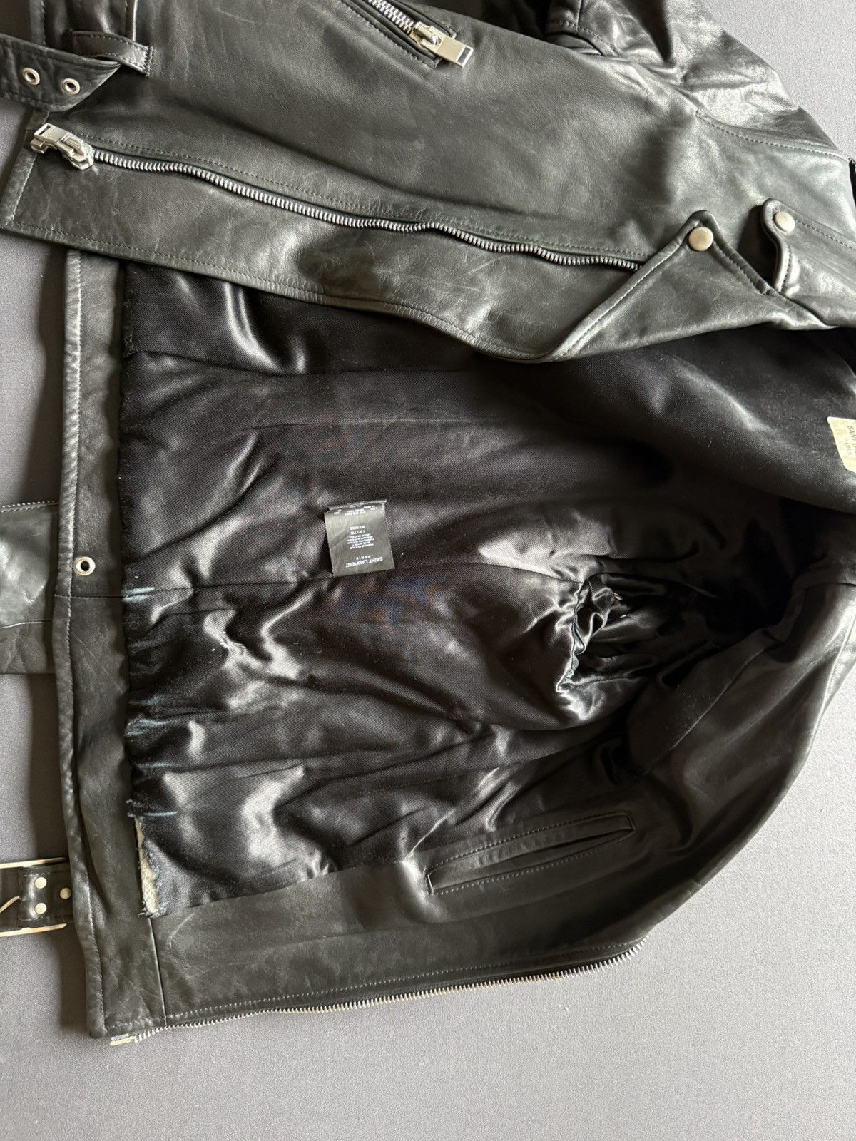 Saint Laurent Paris Hedi Slimane - Saint Laurent Paris - 2013 - L17 Biker Jacket Size US S / EU 44-46 / 1 - 6 Thumbnail